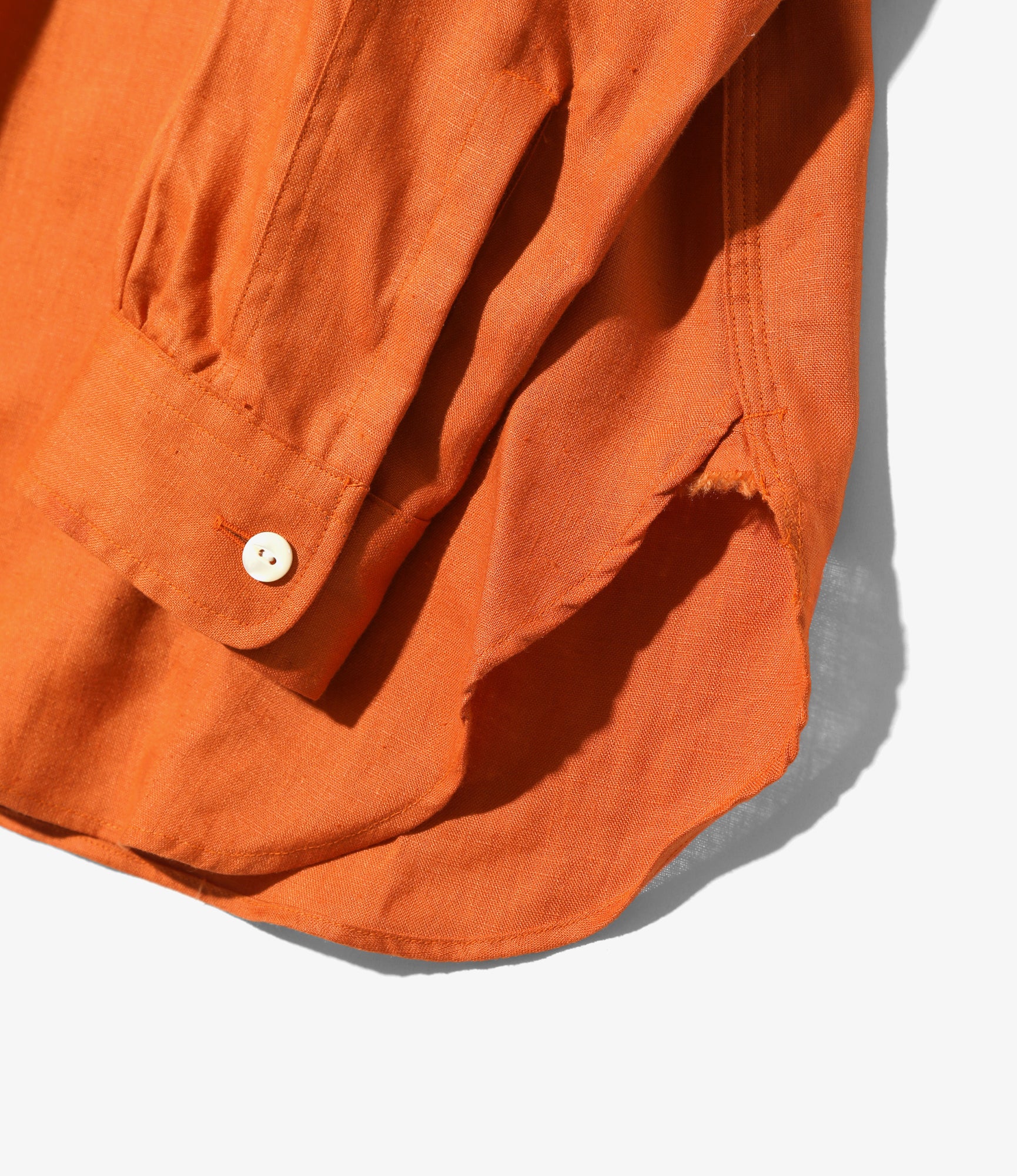 Needles Work Shirt - Linen Canvas - Orange