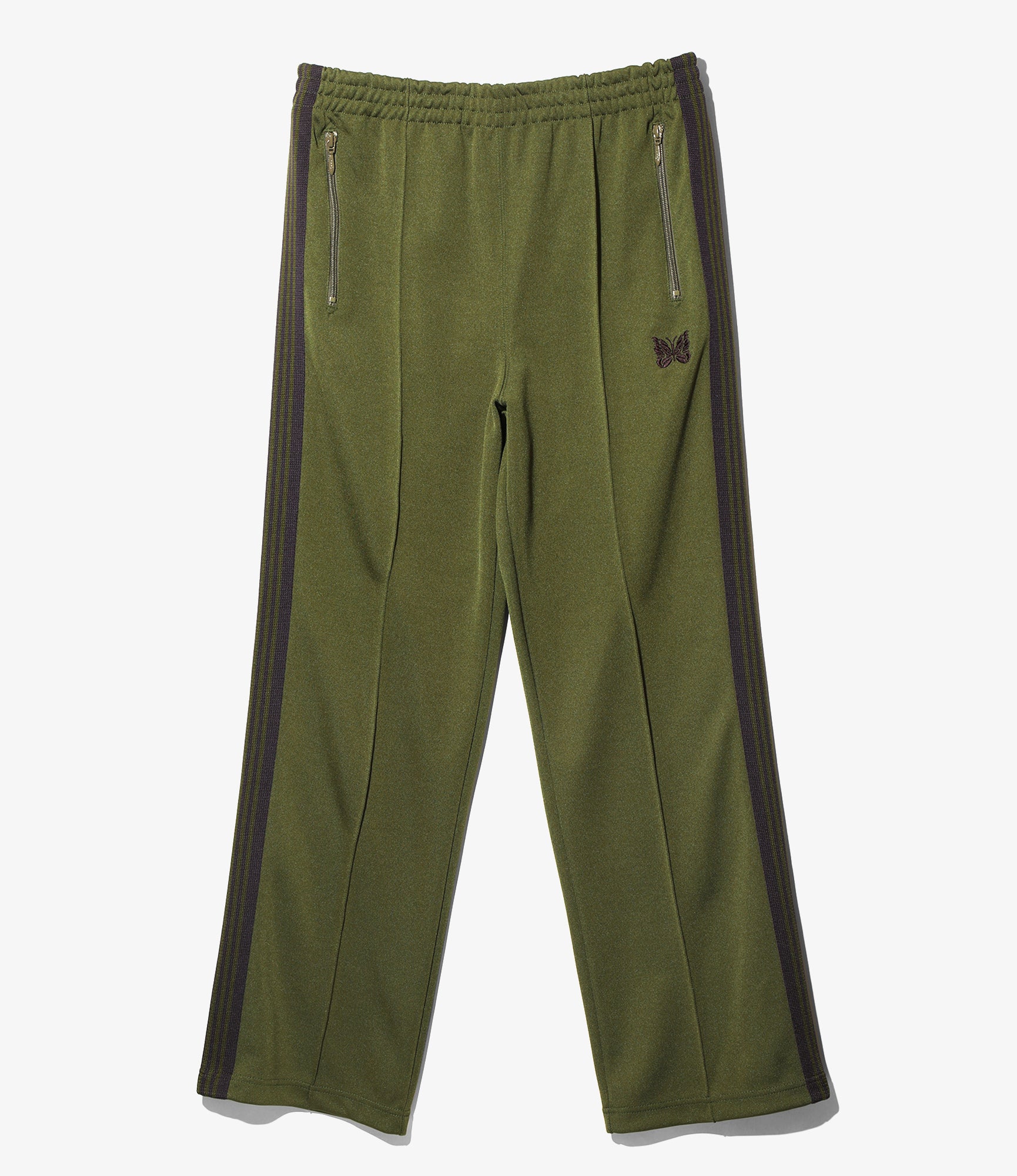 Needles Track Pant - Poly Smooth - Olive