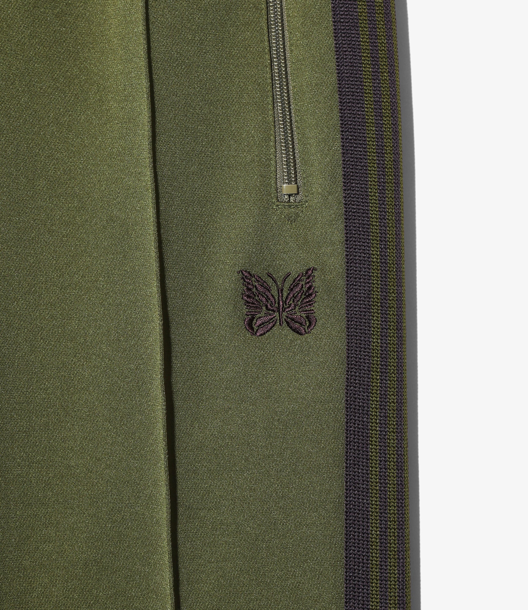 Needles Track Pant - Poly Smooth - Olive – Needles – Nepenthes London