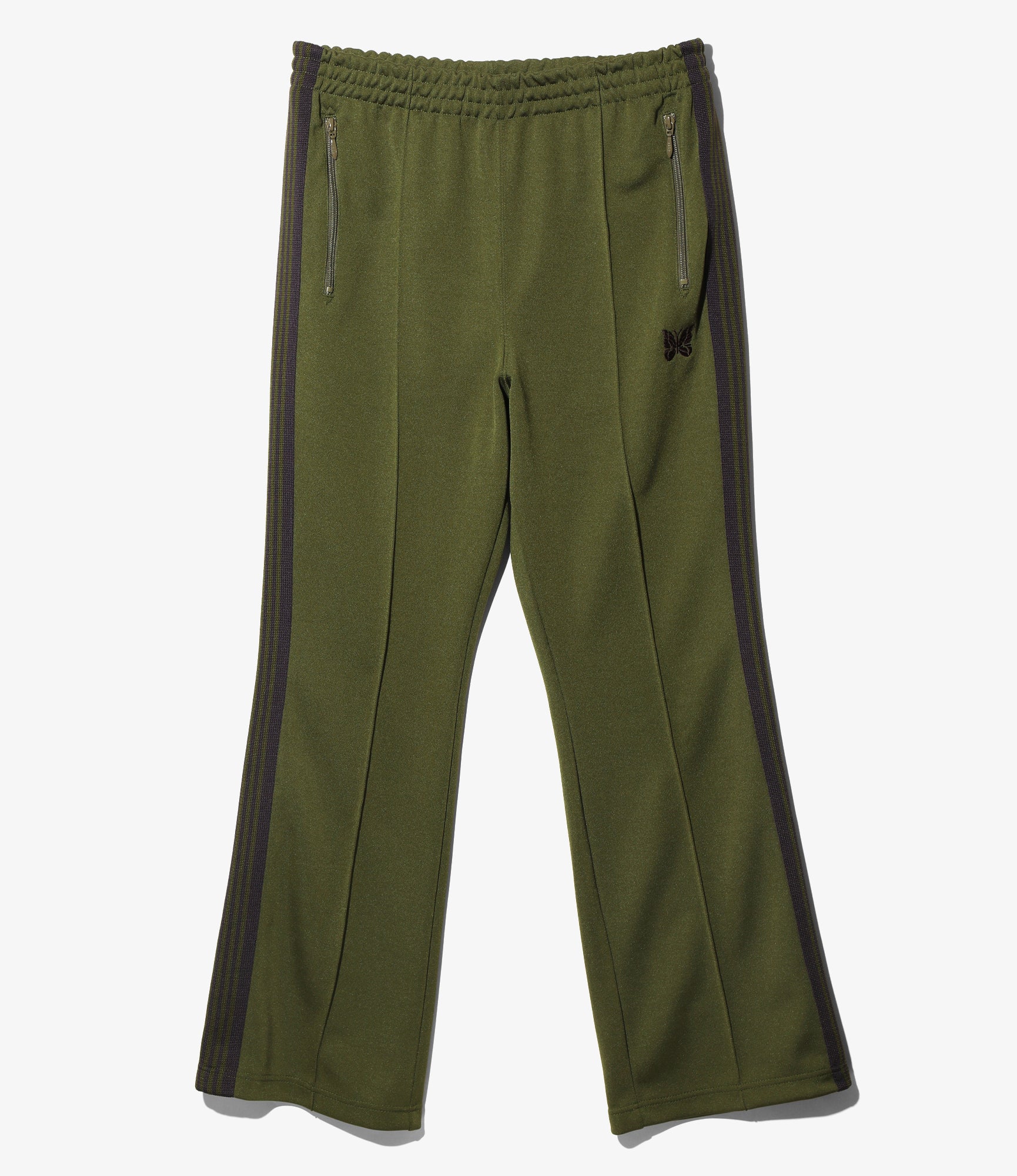 Needles Boot-Cut Track Pant - Poly Smooth - Olive – Needles – Nepenthes London