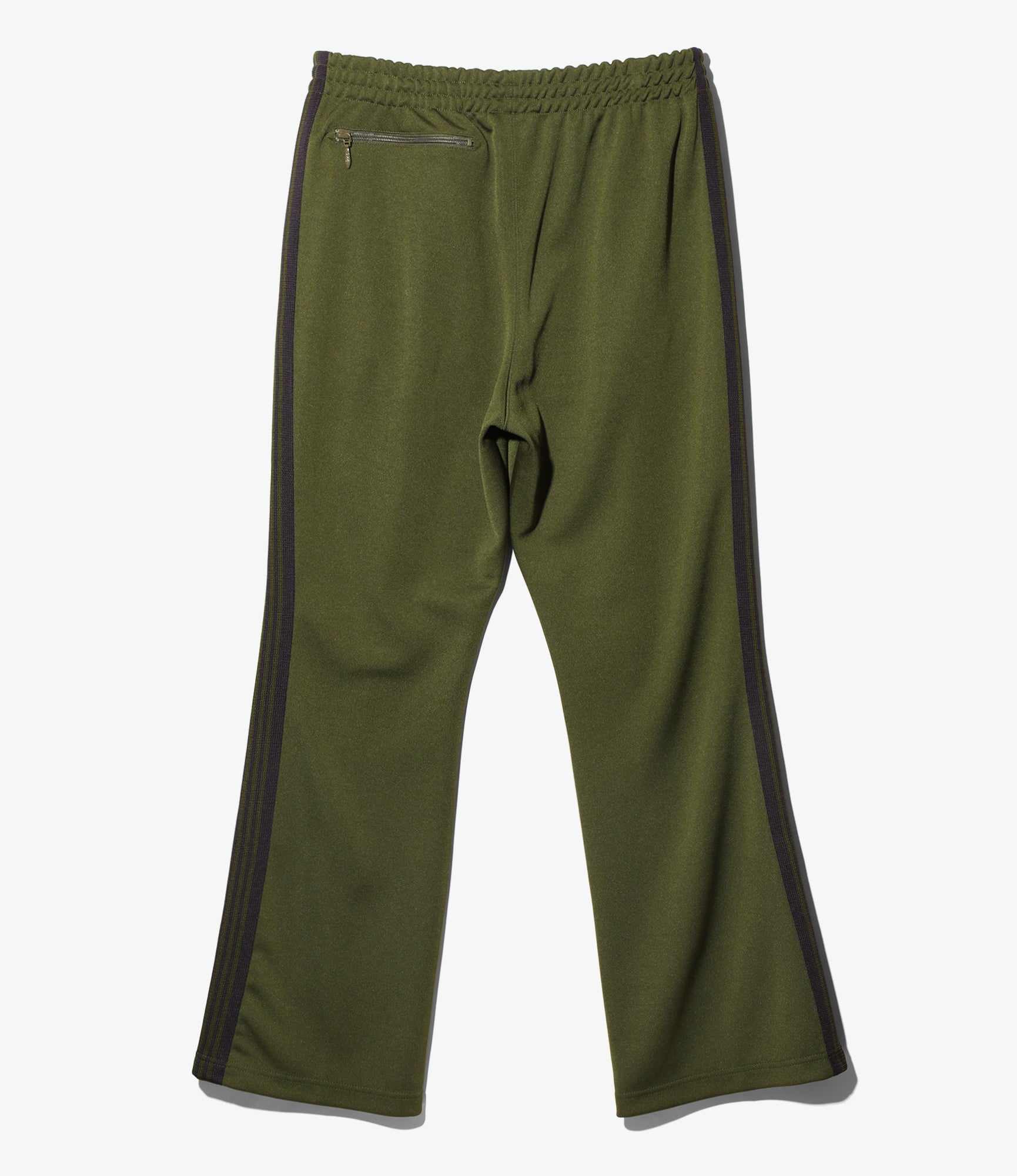 Needles Boot-Cut Track Pant - Poly Smooth - Olive
