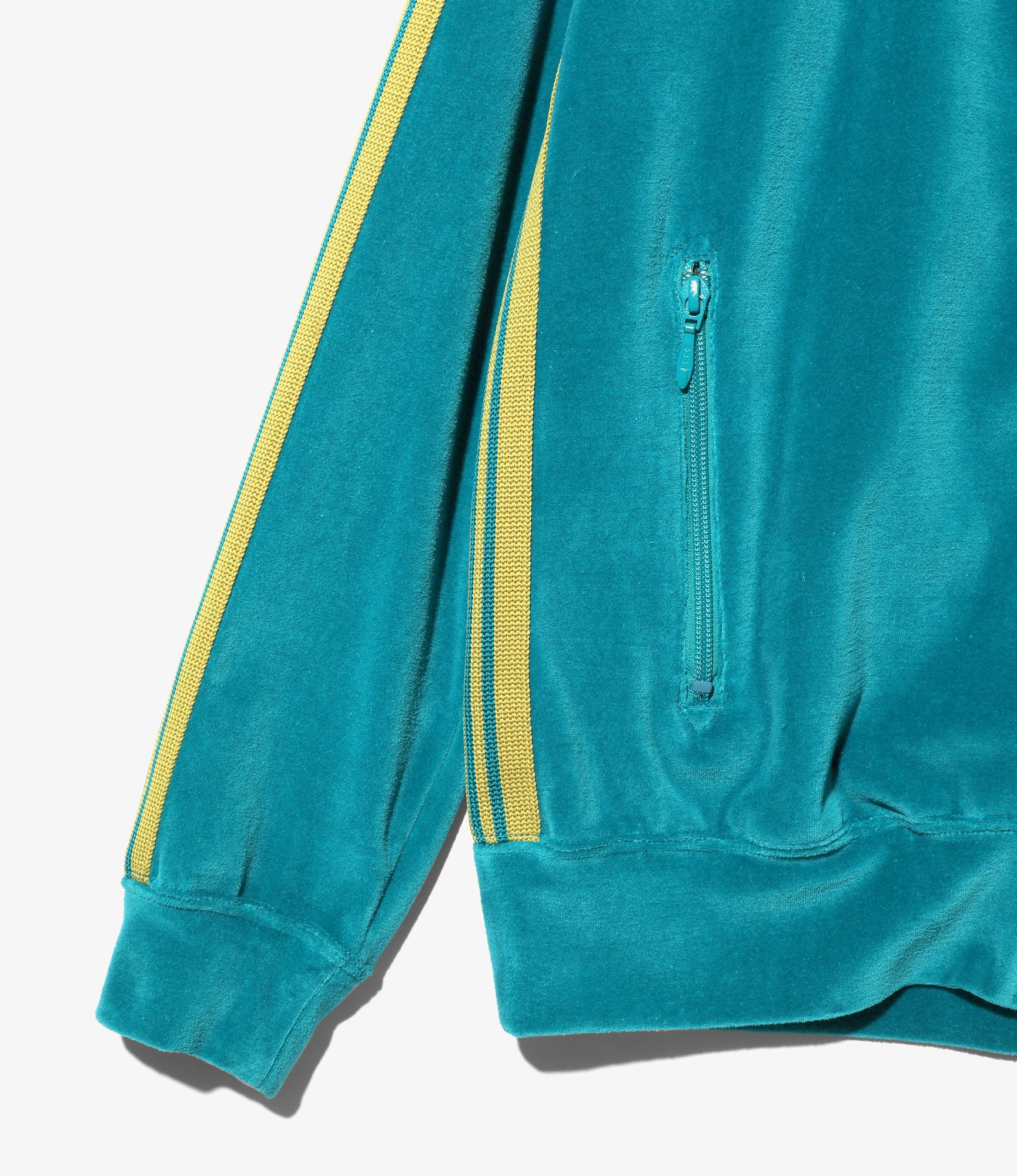 Needles RC Track Jacket - C/Pe Velour - Turquoise