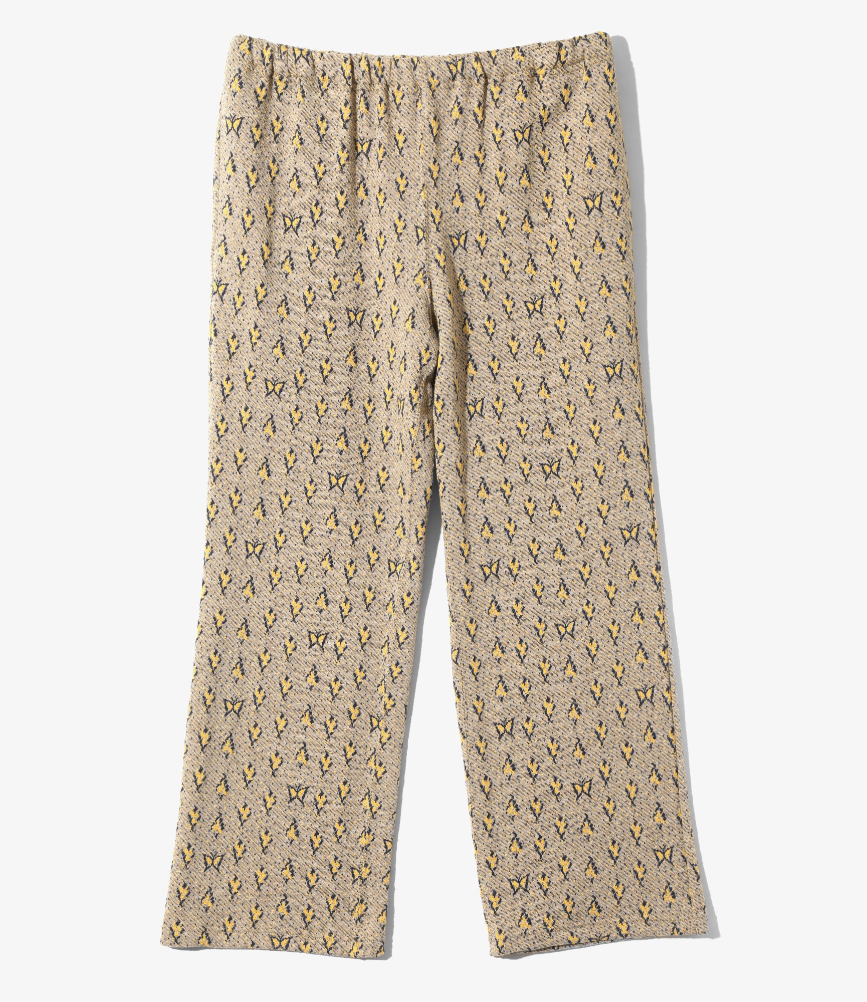 Needles String Easy Pant - C/AN Papillon&Floral Jq - Yellow/Navy