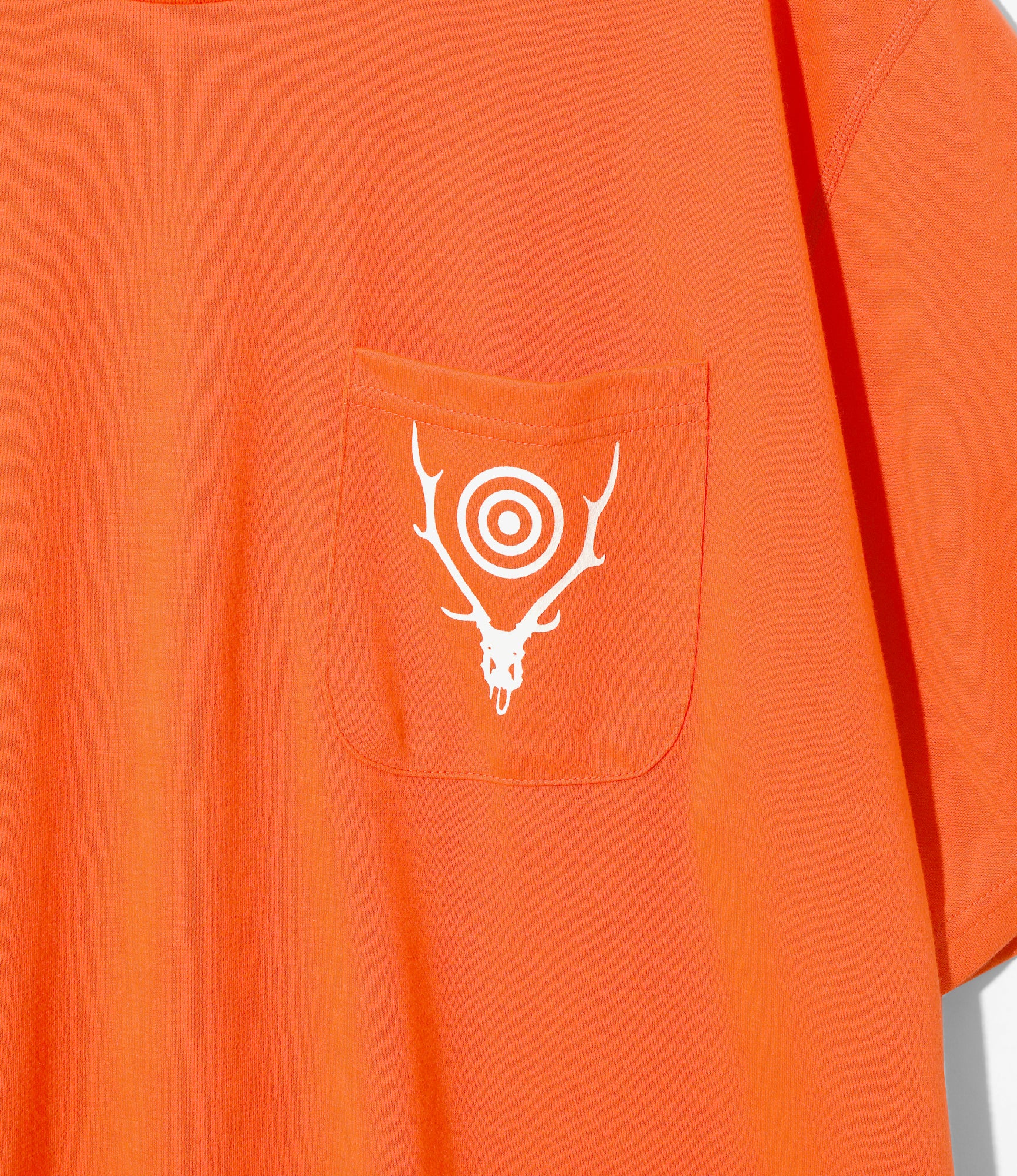 South2 West8 S/S Round Pocket Tee - Circle Horn - Orange – South2 West8 – Nepenthes London