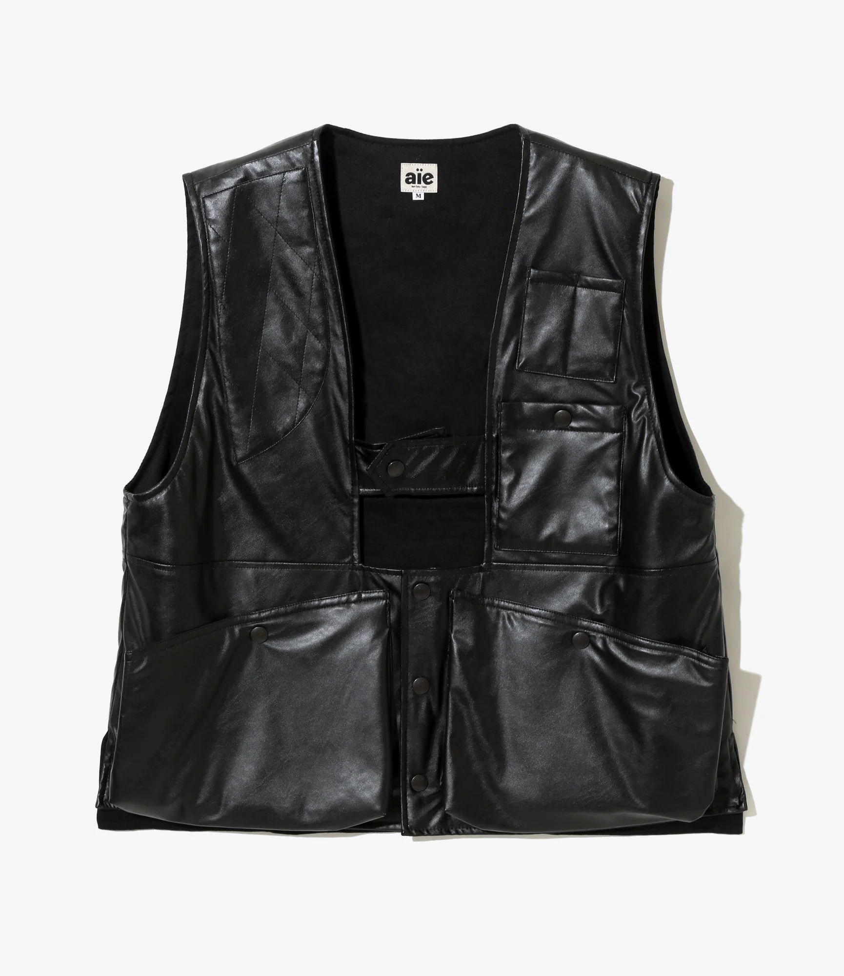 AiE Game Vest - Synthetic Leather - Black