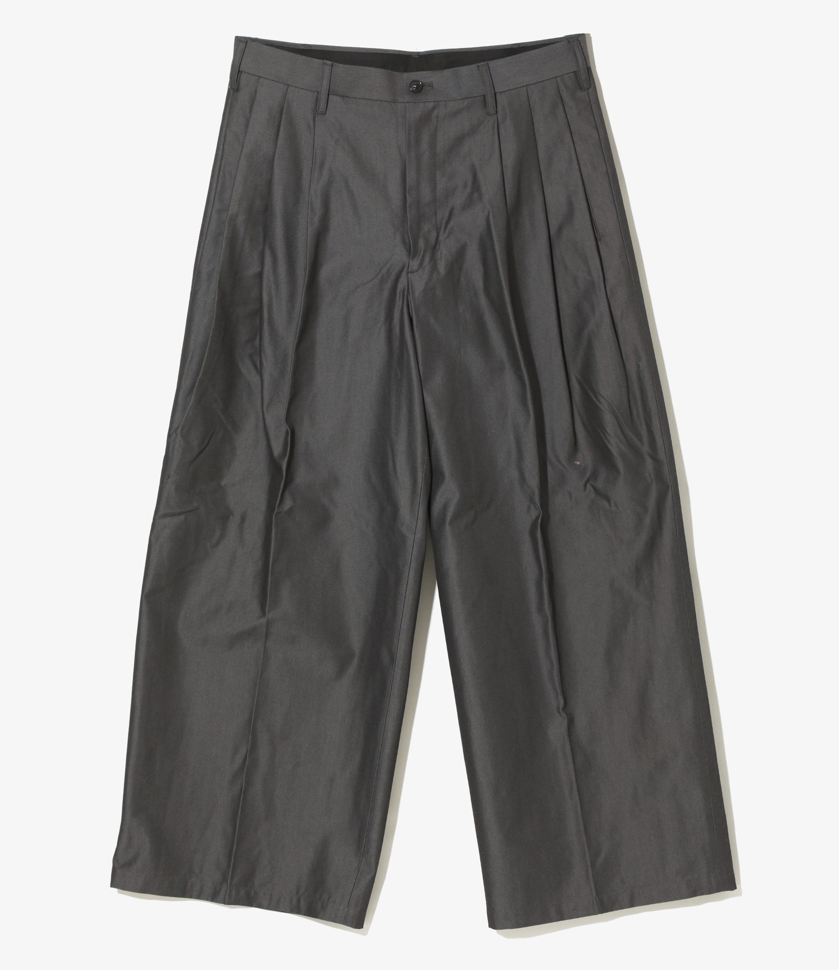 AIE Tucked Wide Pant - Cotton Gabardine - Charcoal
