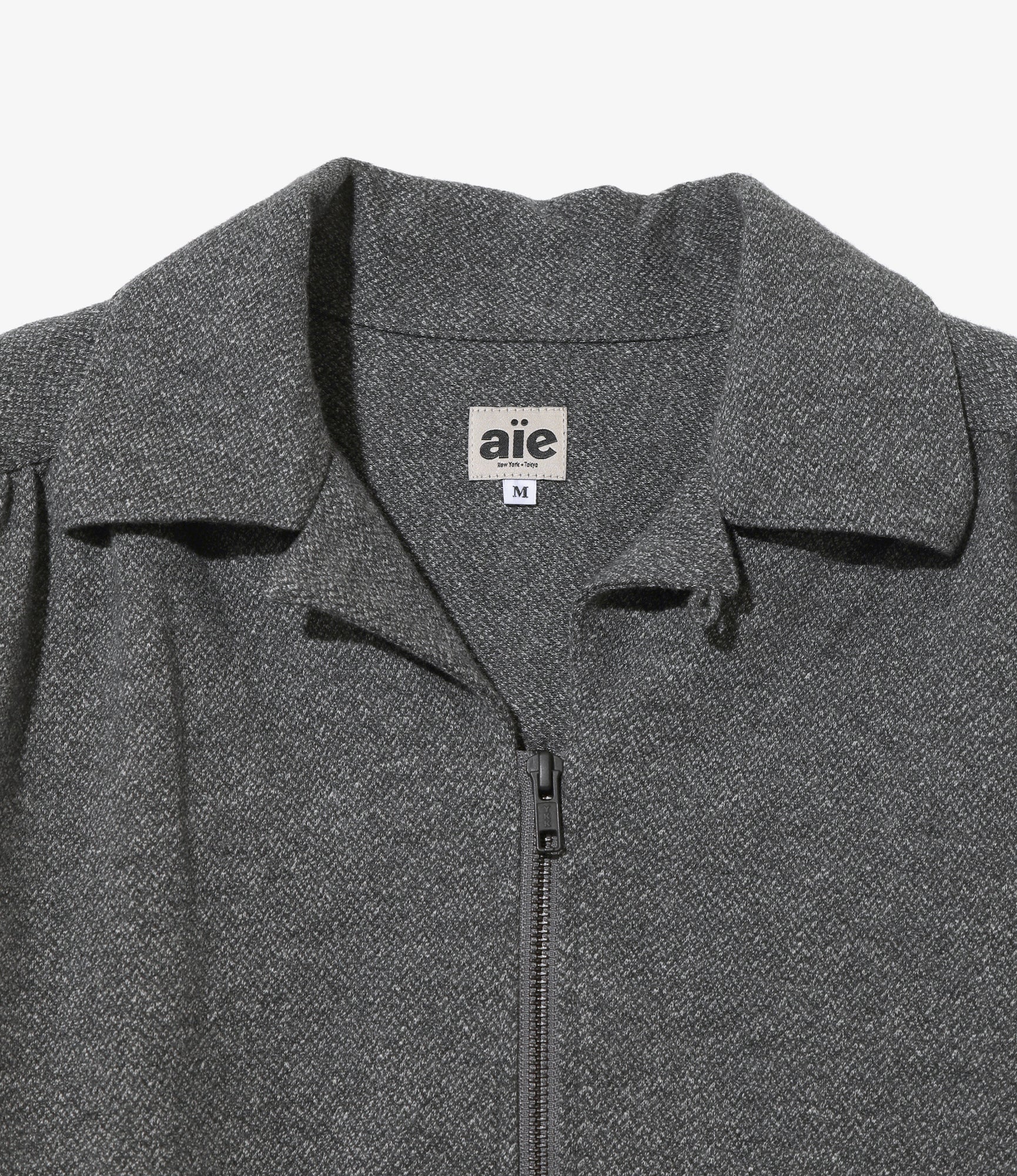 AiE Z Painter Shirt - W/C Jersey / Herringbone - Grey