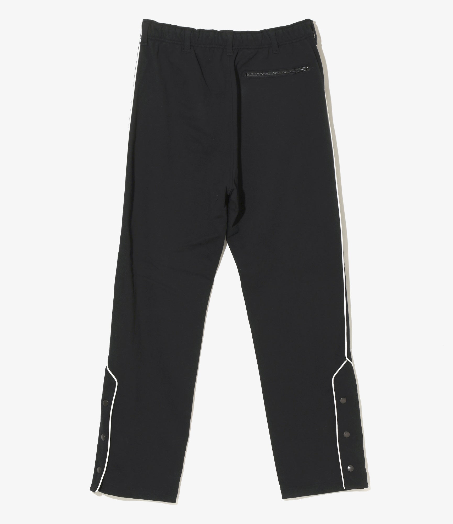 AiE Piping Sweat Pant - Cotton Lined Pile Fleece - Black