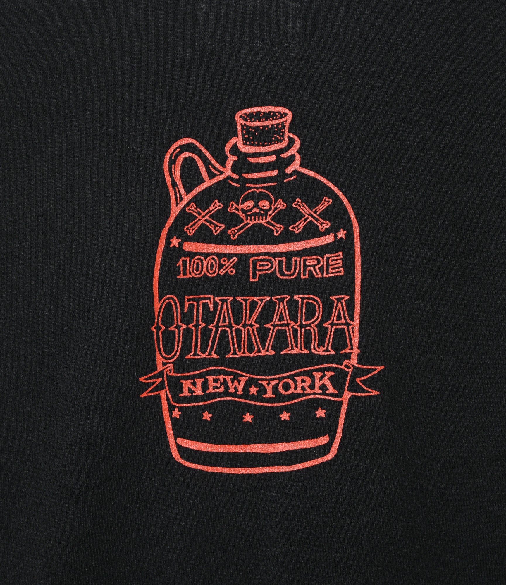 Crew Neck L/S T-Shirt – Tie Dye 'Dead Man' Print