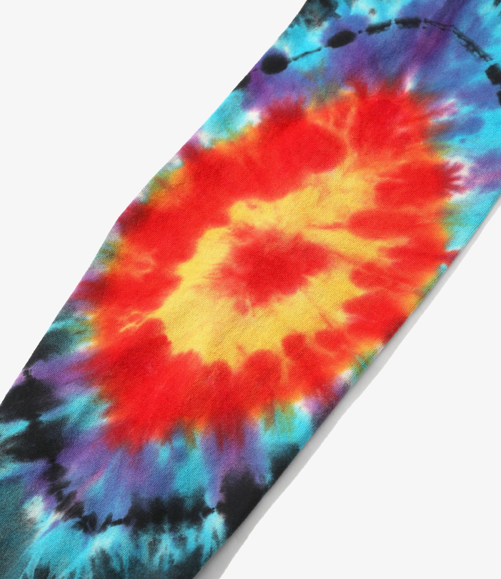 Crew Neck L/S T-Shirt – Tie Dye 'Dead Man' Print