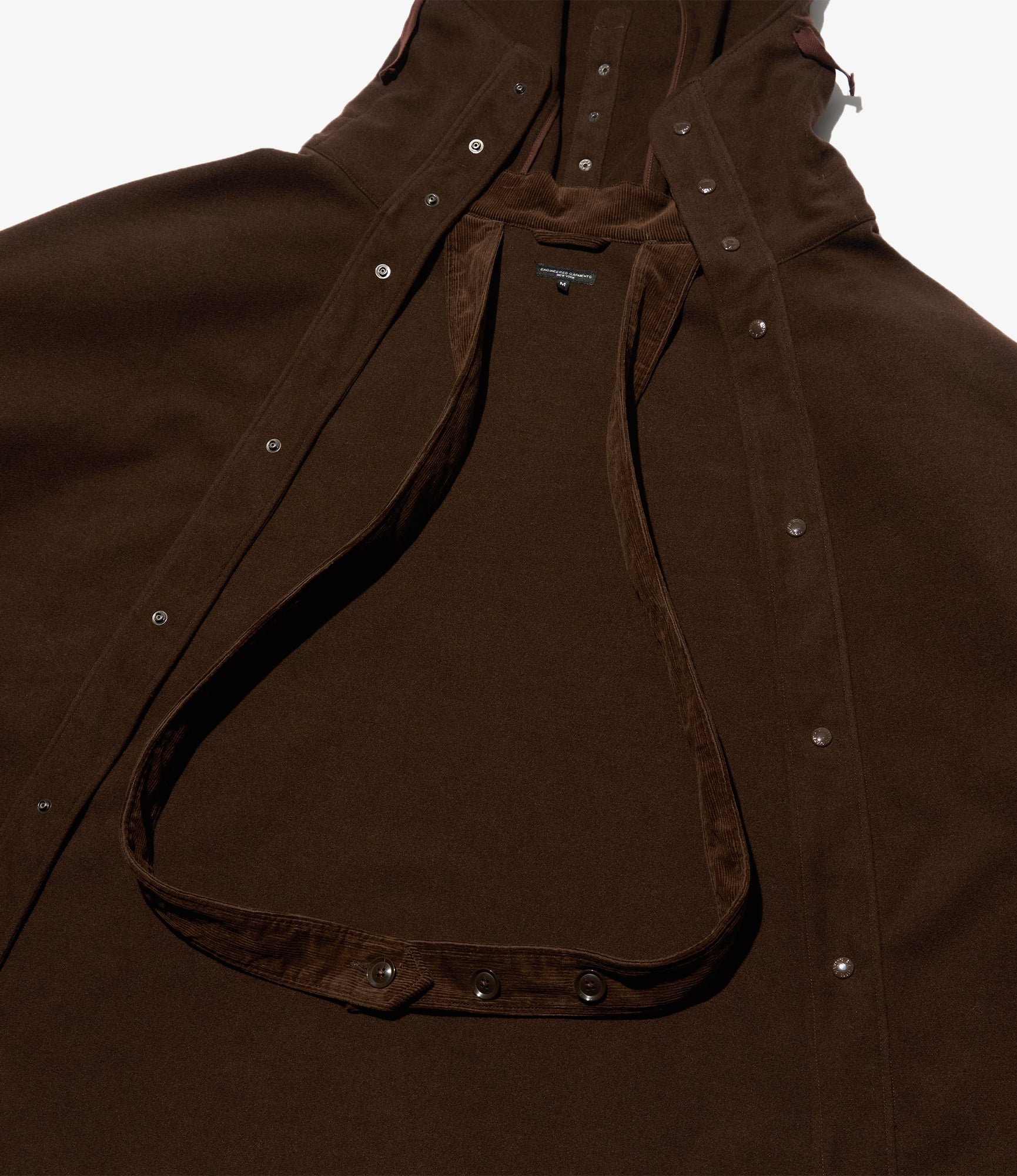 Poncho – Brown Fake Melton Wool