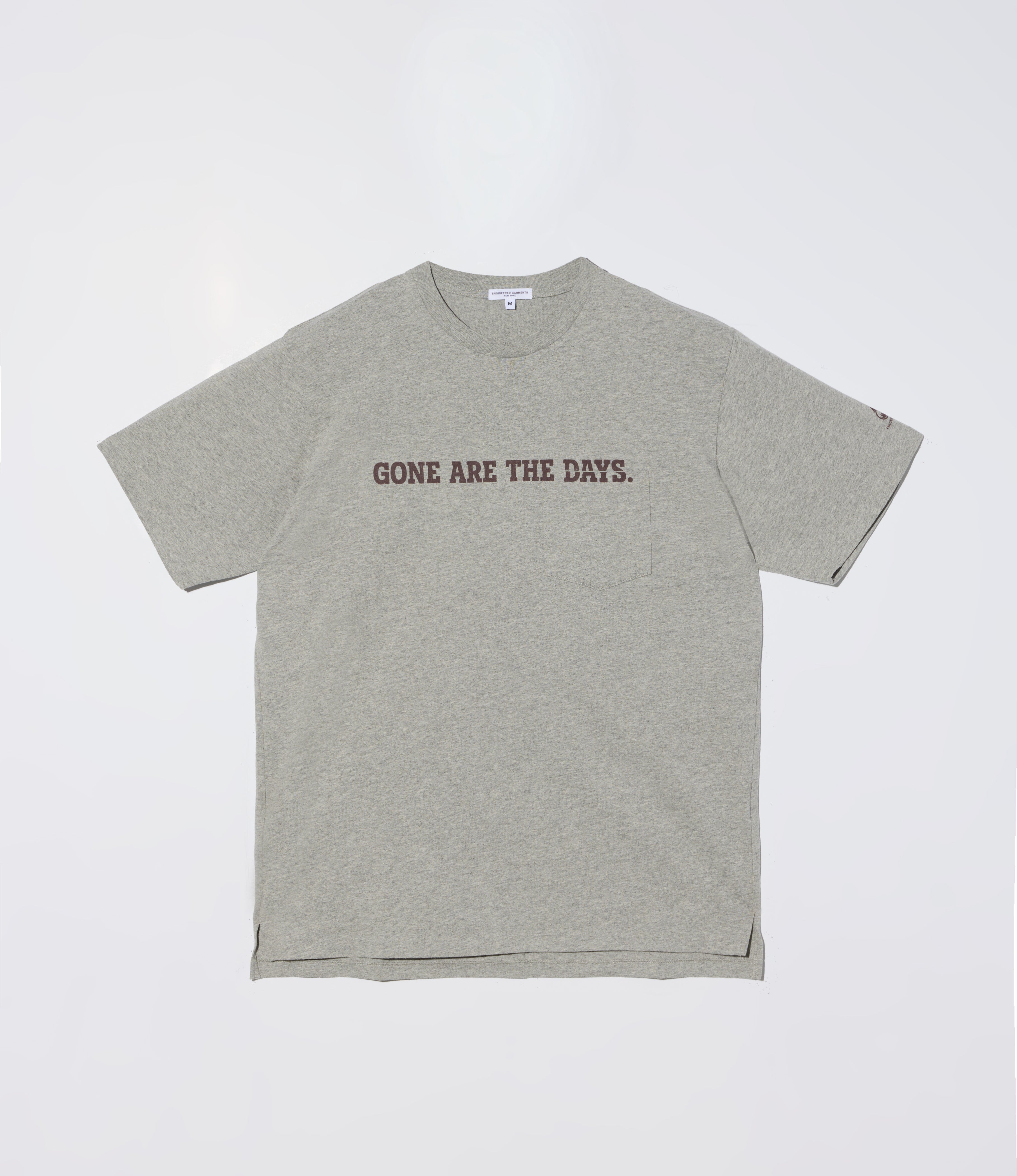 Cross Neck 'Gone' T-Shirt – Grey