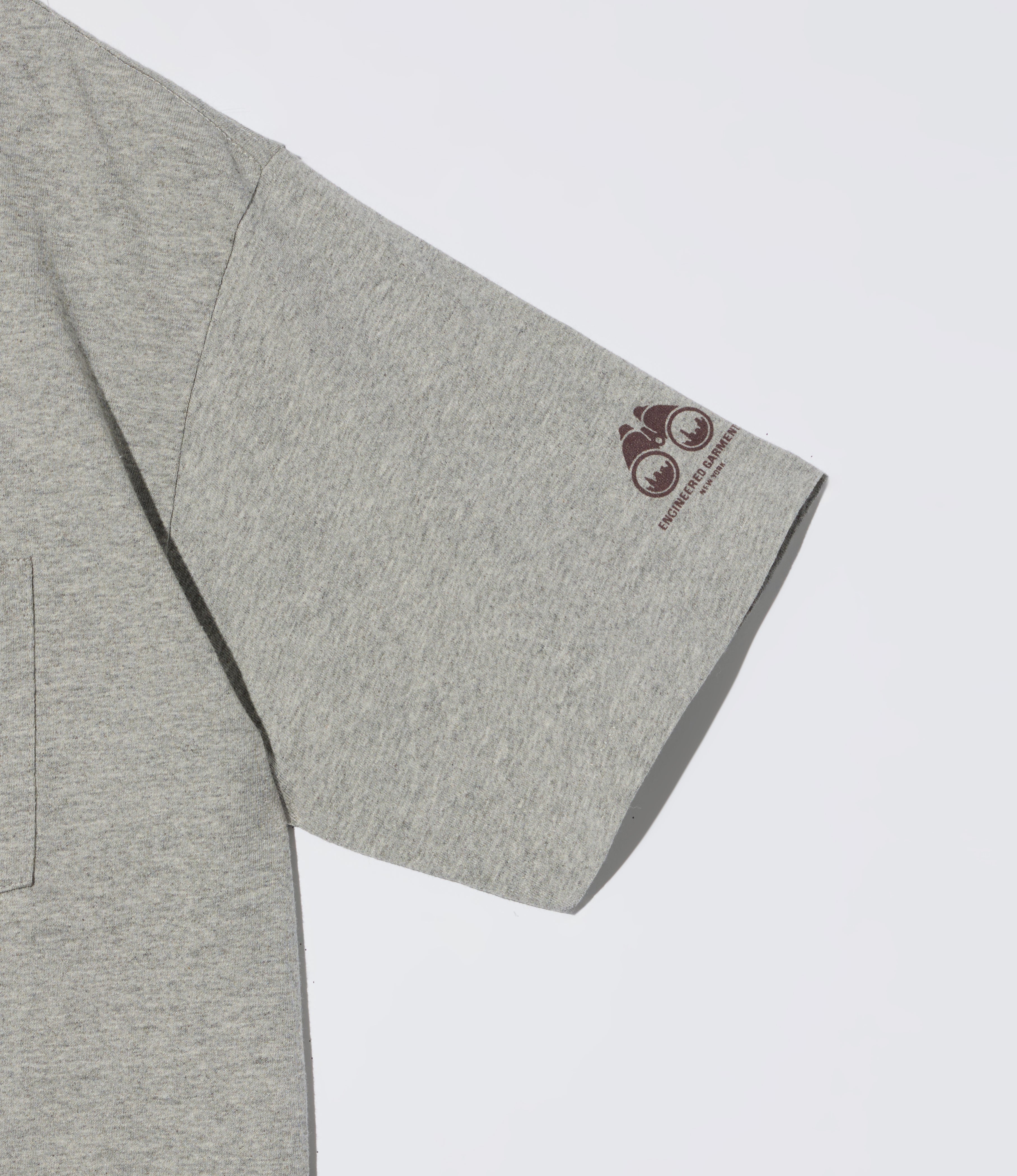 Cross Neck 'Gone' T-Shirt – Grey