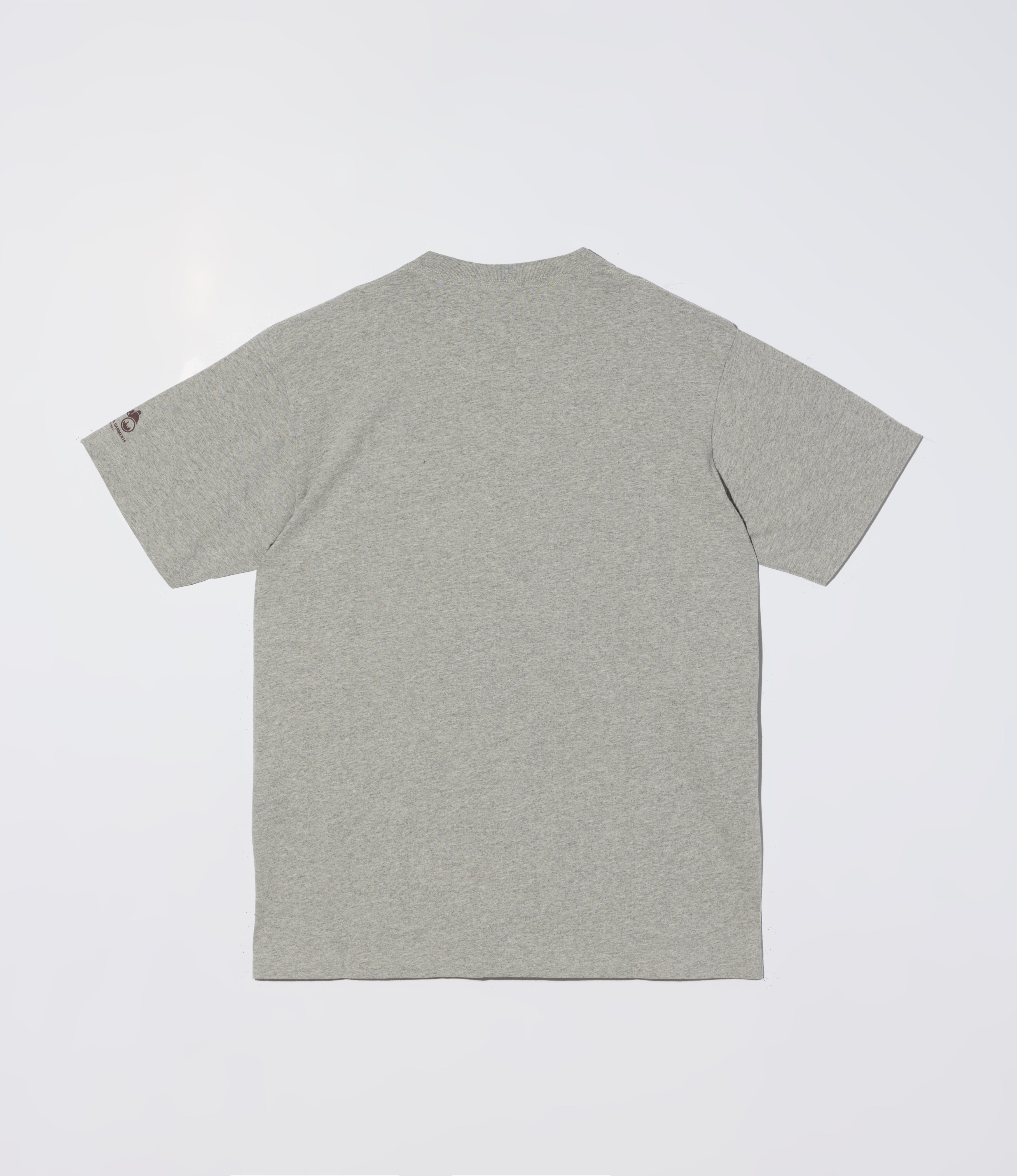Cross Neck 'Map' T-Shirt – Grey