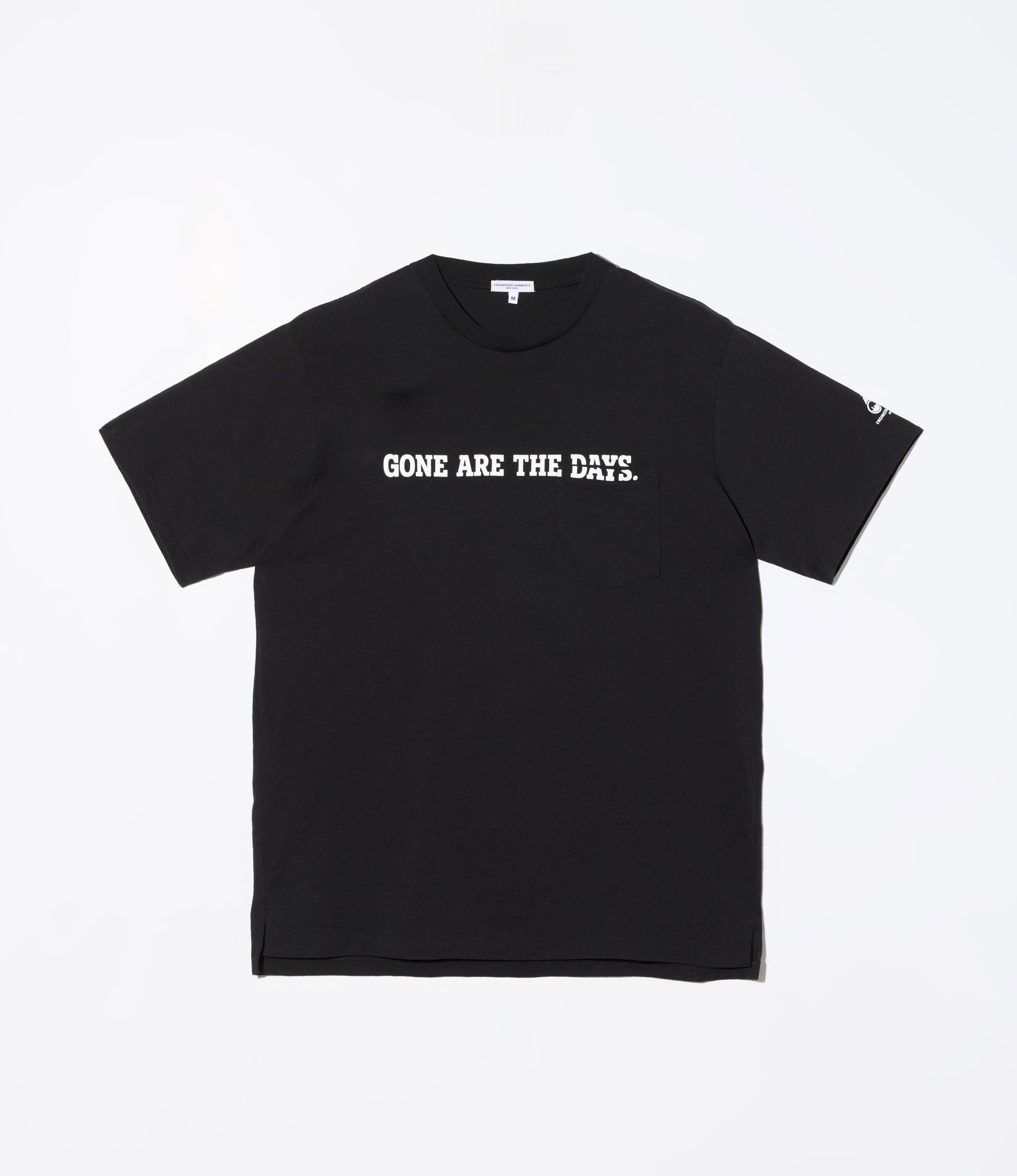 Cross Neck 'Gone' T-Shirt – Black