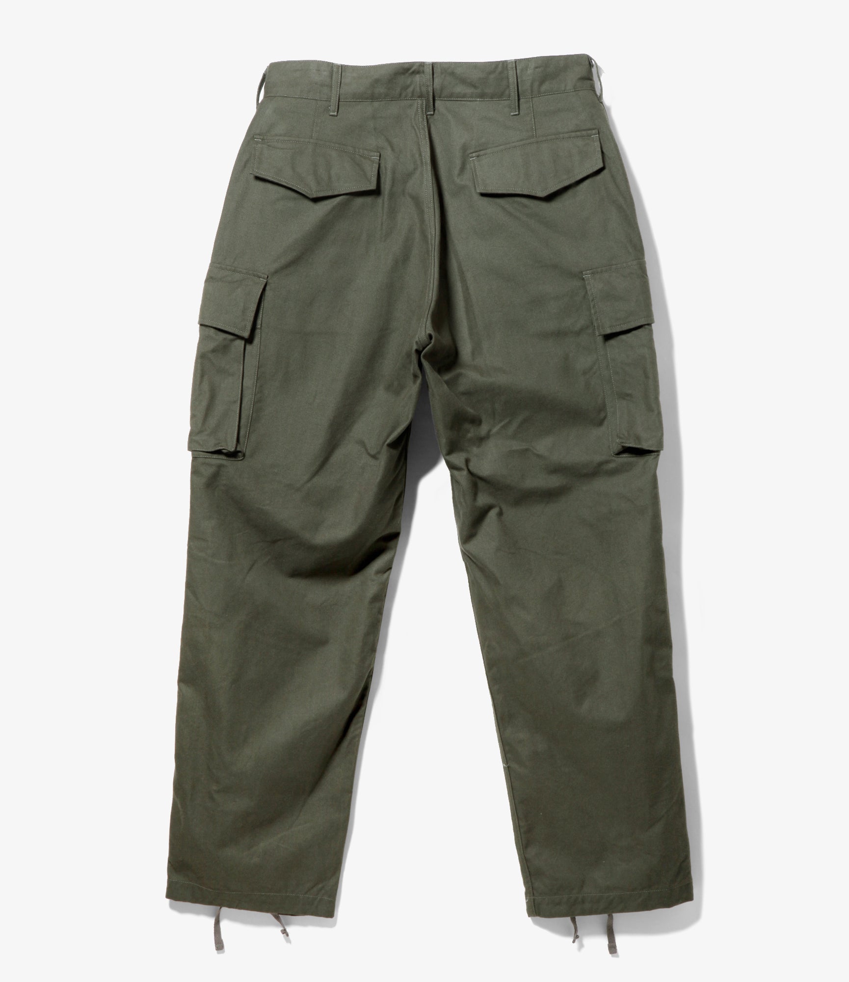 FA Pant - Olive Cotton Brushed Herringbone