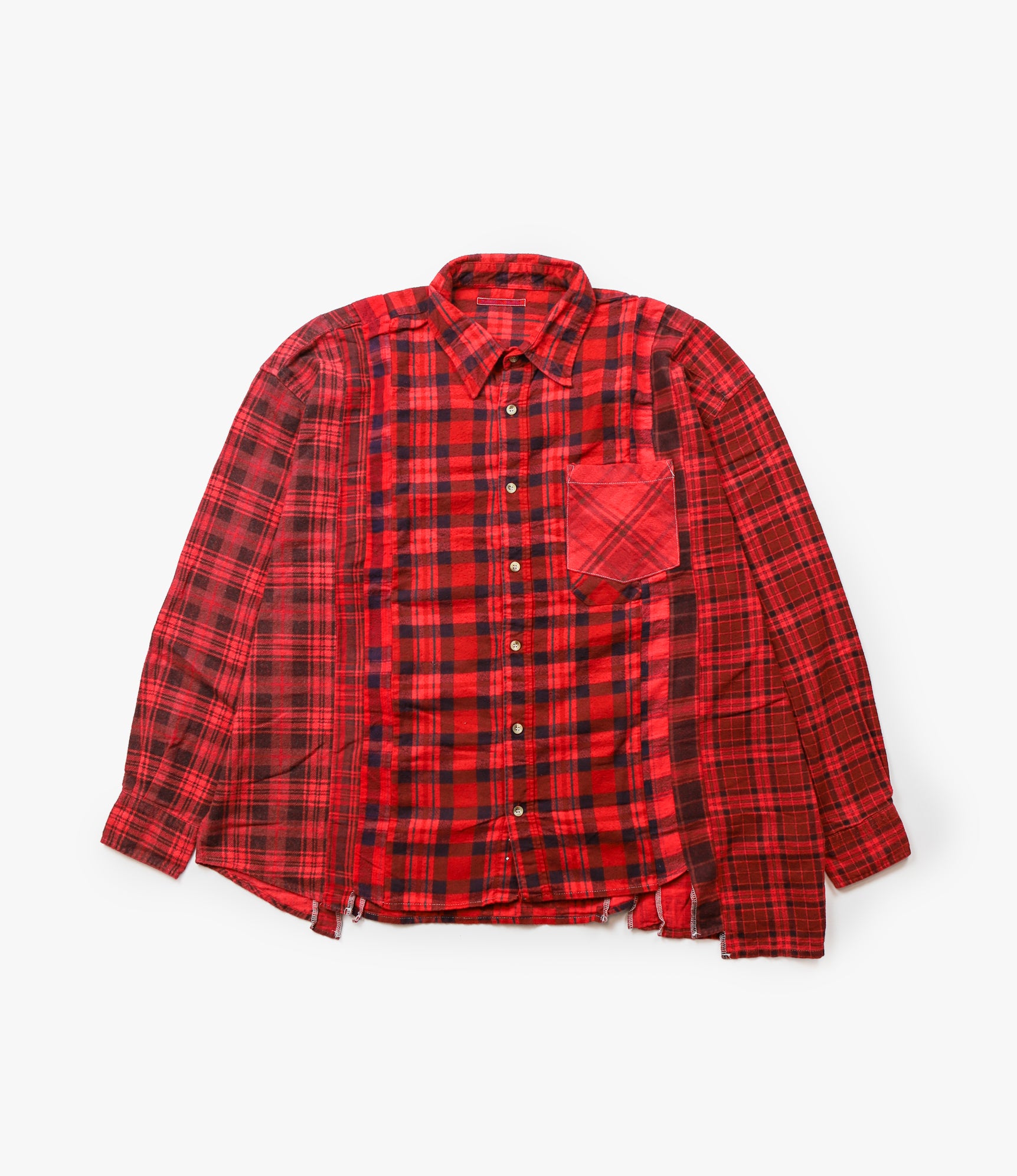 7 Cuts Shirt – Red Overdyed Flannel