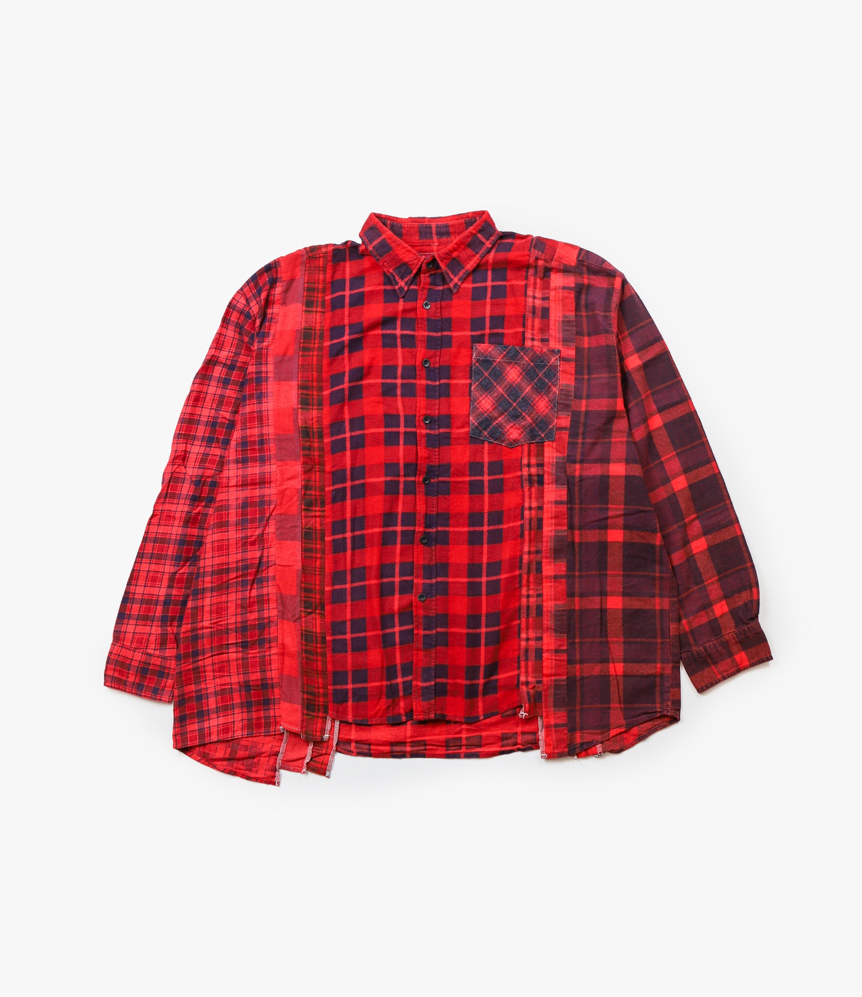 7 Cuts Shirt – Red Overdyed Flannel