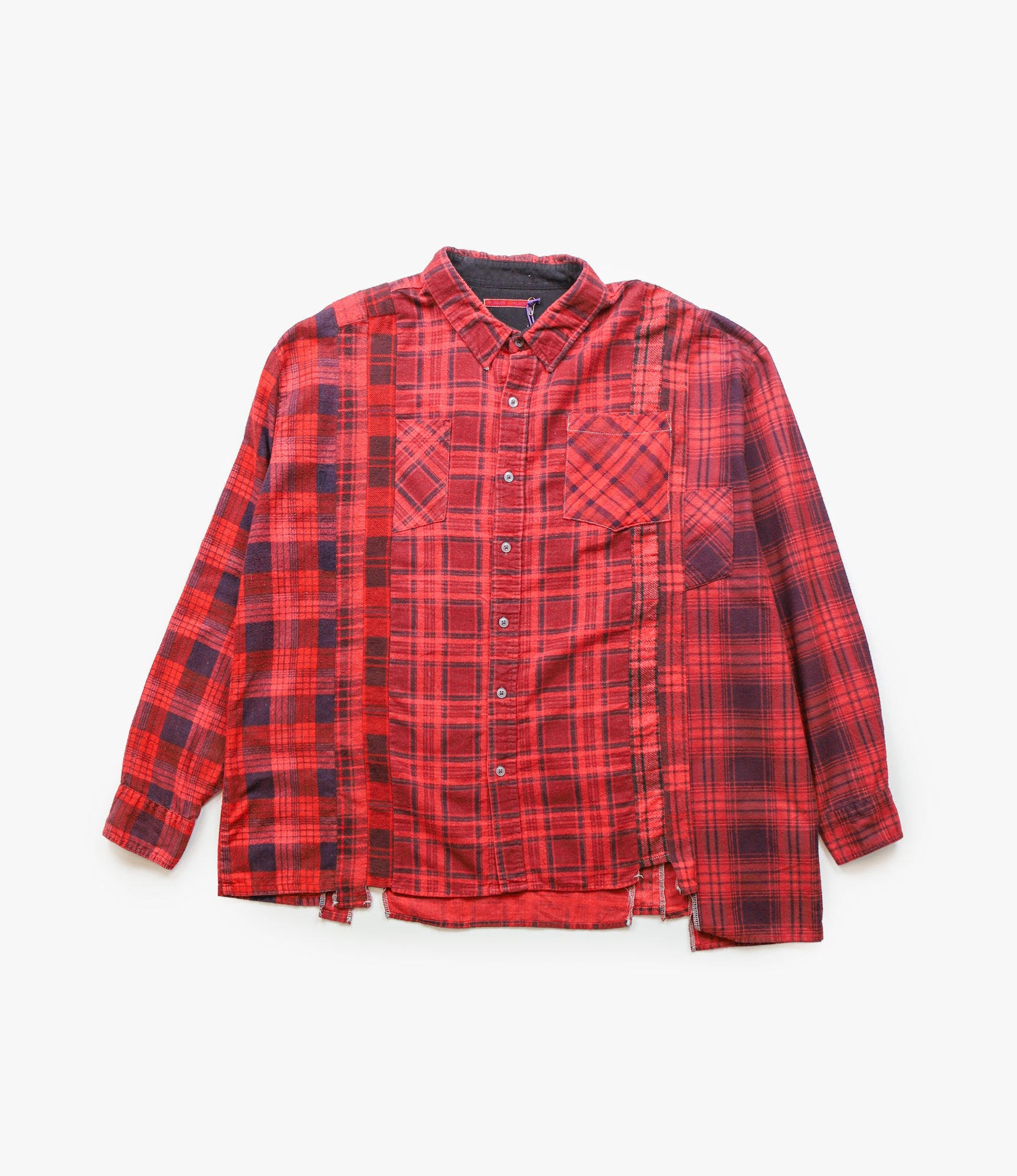 7 Cuts Shirt – Red Overdyed Flannel