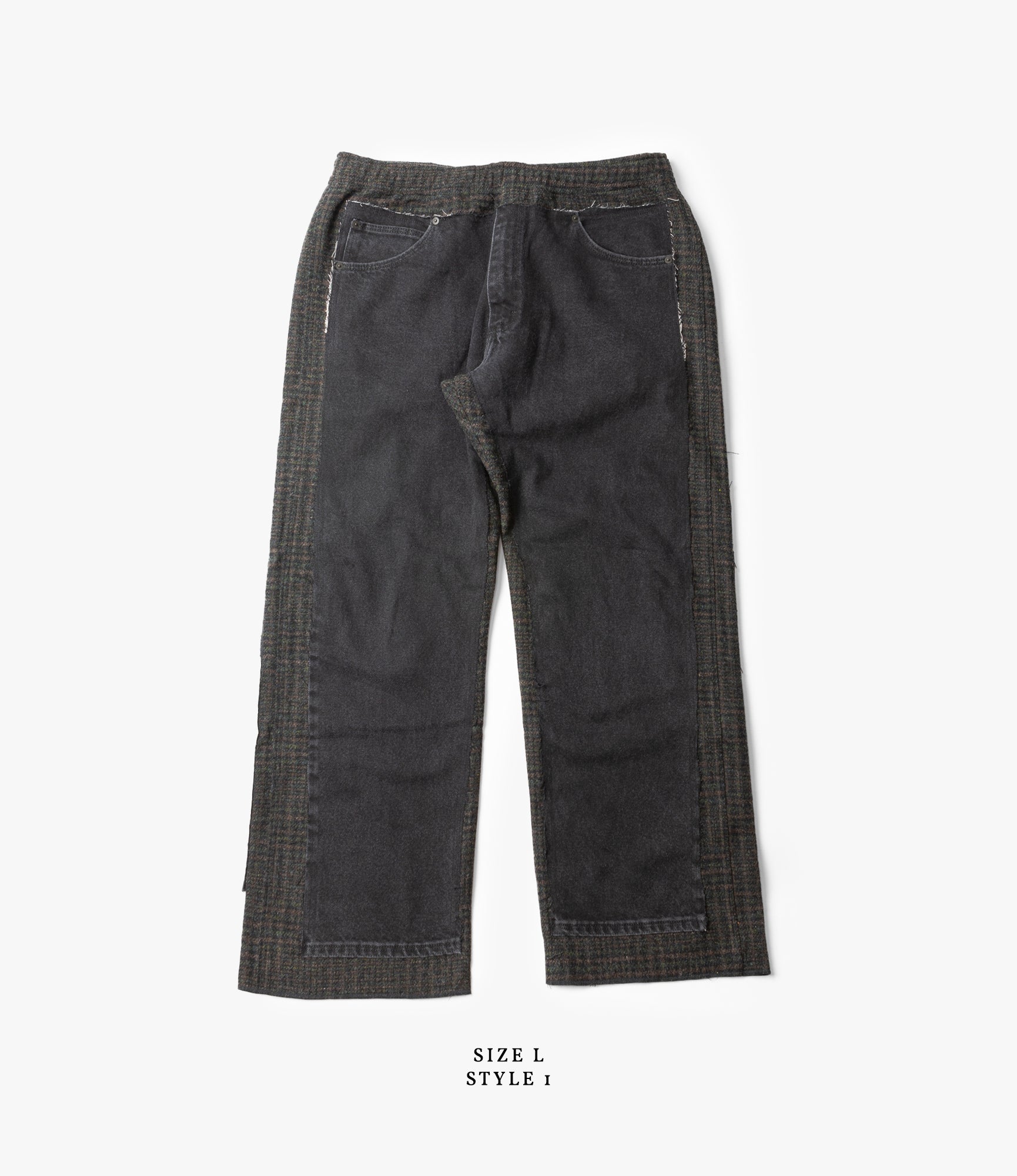 Covered Pant – Black Denim / Charcoal Glen Plaid