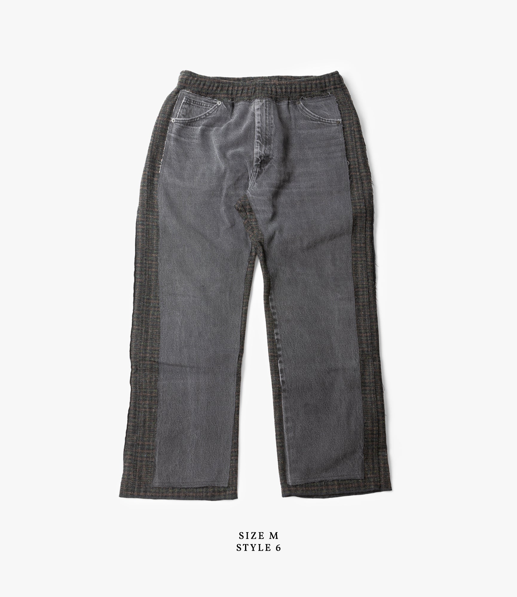 Covered Pant – Black Denim / Glen Plaid Wool