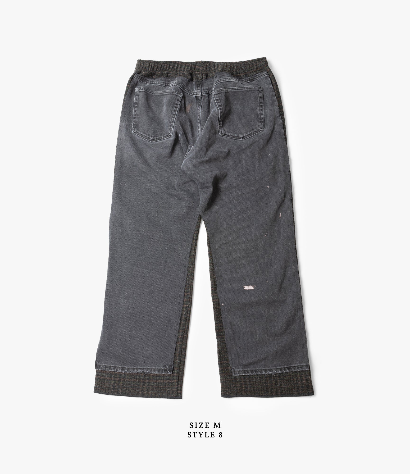 Covered Pant – Black Denim / Glen Plaid Wool