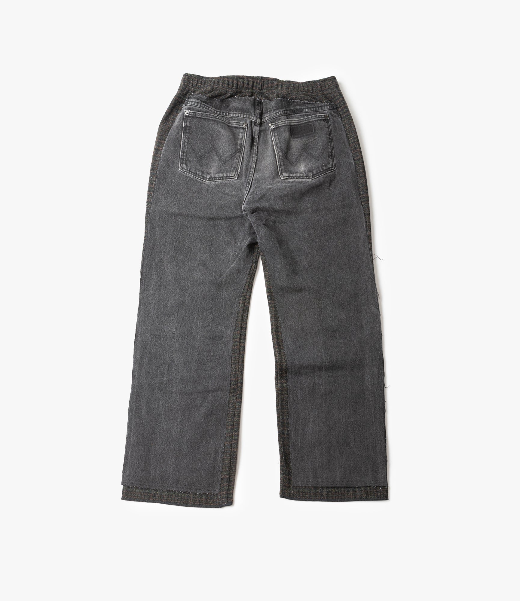 Covered Pant – Black Denim / Glen Plaid Wool