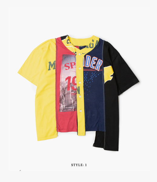トップス Rebuild by needles 4 Cut Wide Baseball T Rebuild by Needles（リビルド バイ ニードルズ）〉4 Cut Wide