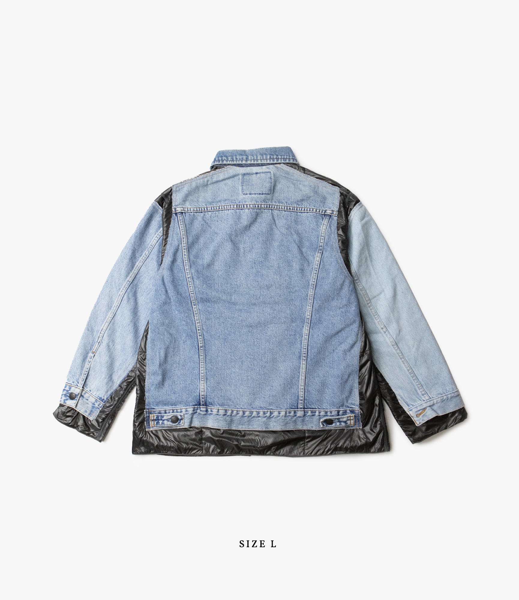 Covered Jacket – Indigo Denim / Black Ripstop Nylon