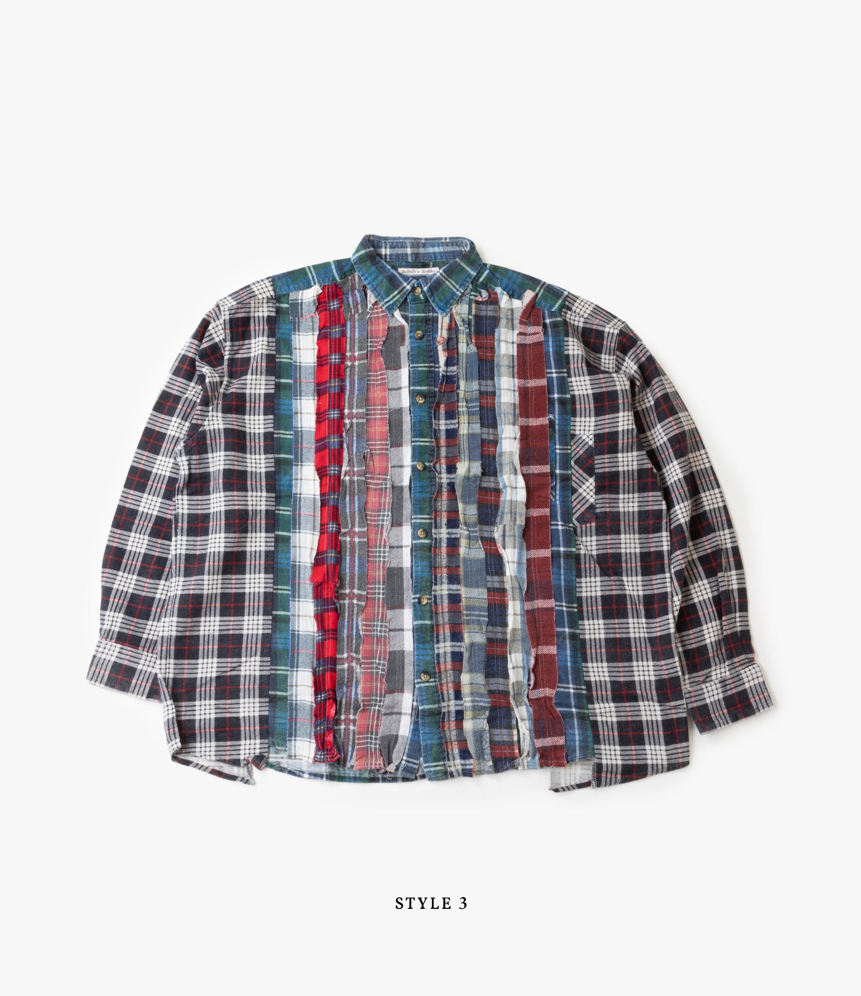 Wide Flannel Ribbon Shirt