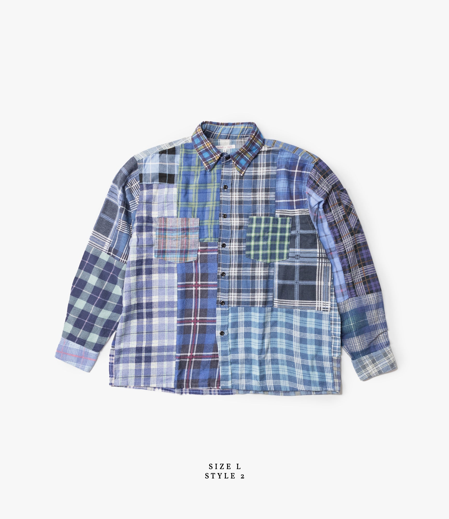 Straight Hem Flannel Shirt