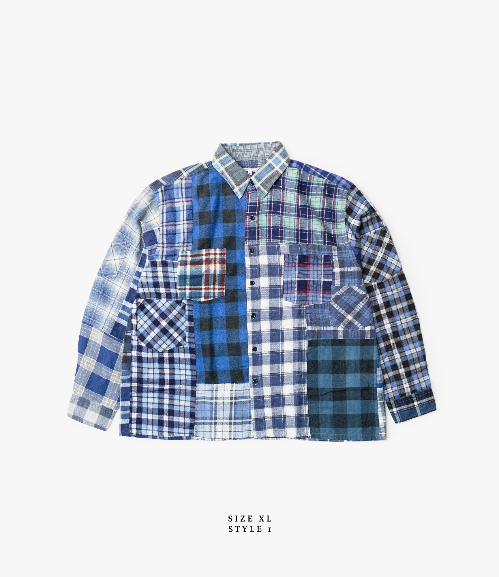 Straight Hem Flannel Shirt