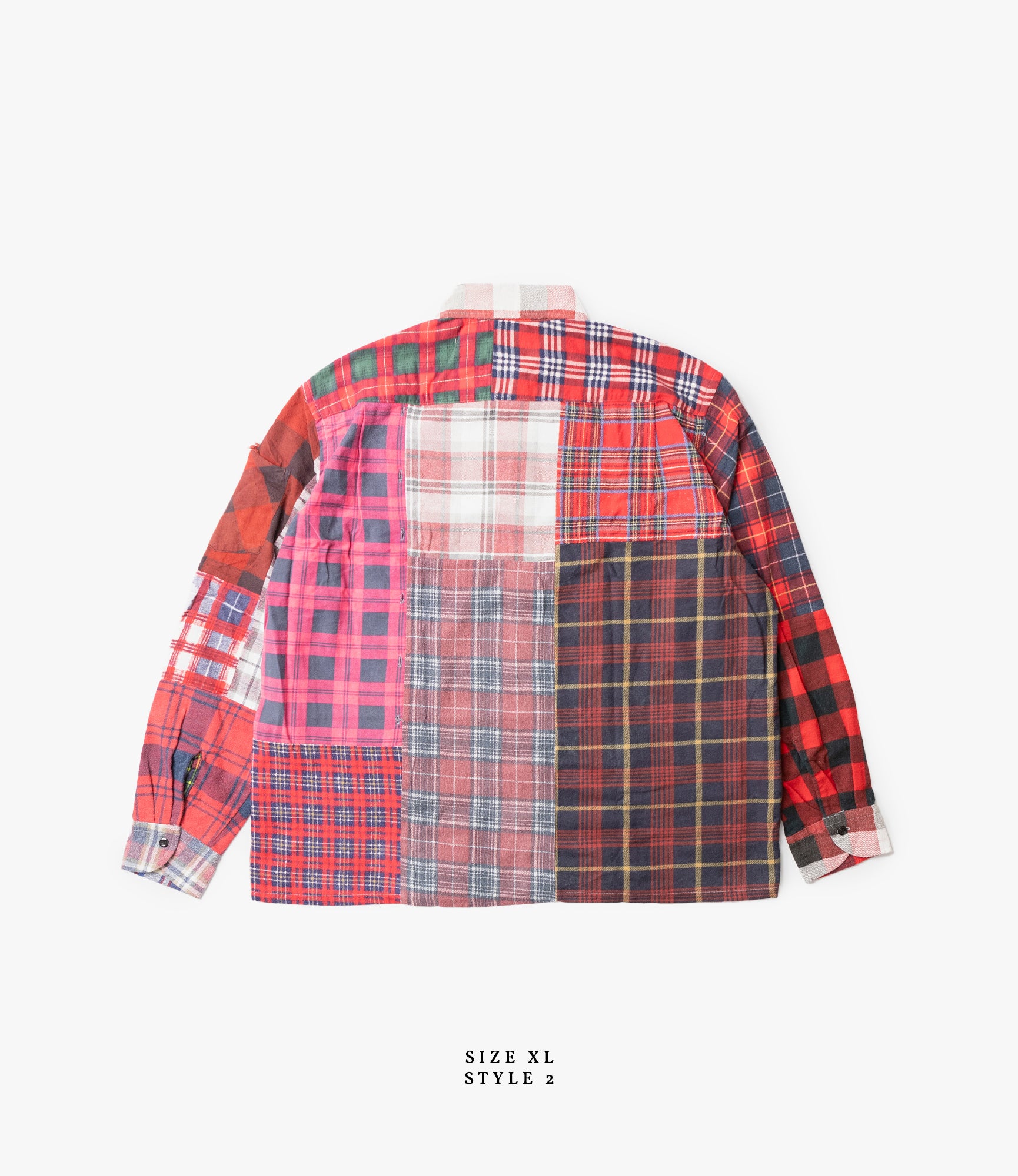 Straight Hem Flannel Shirt