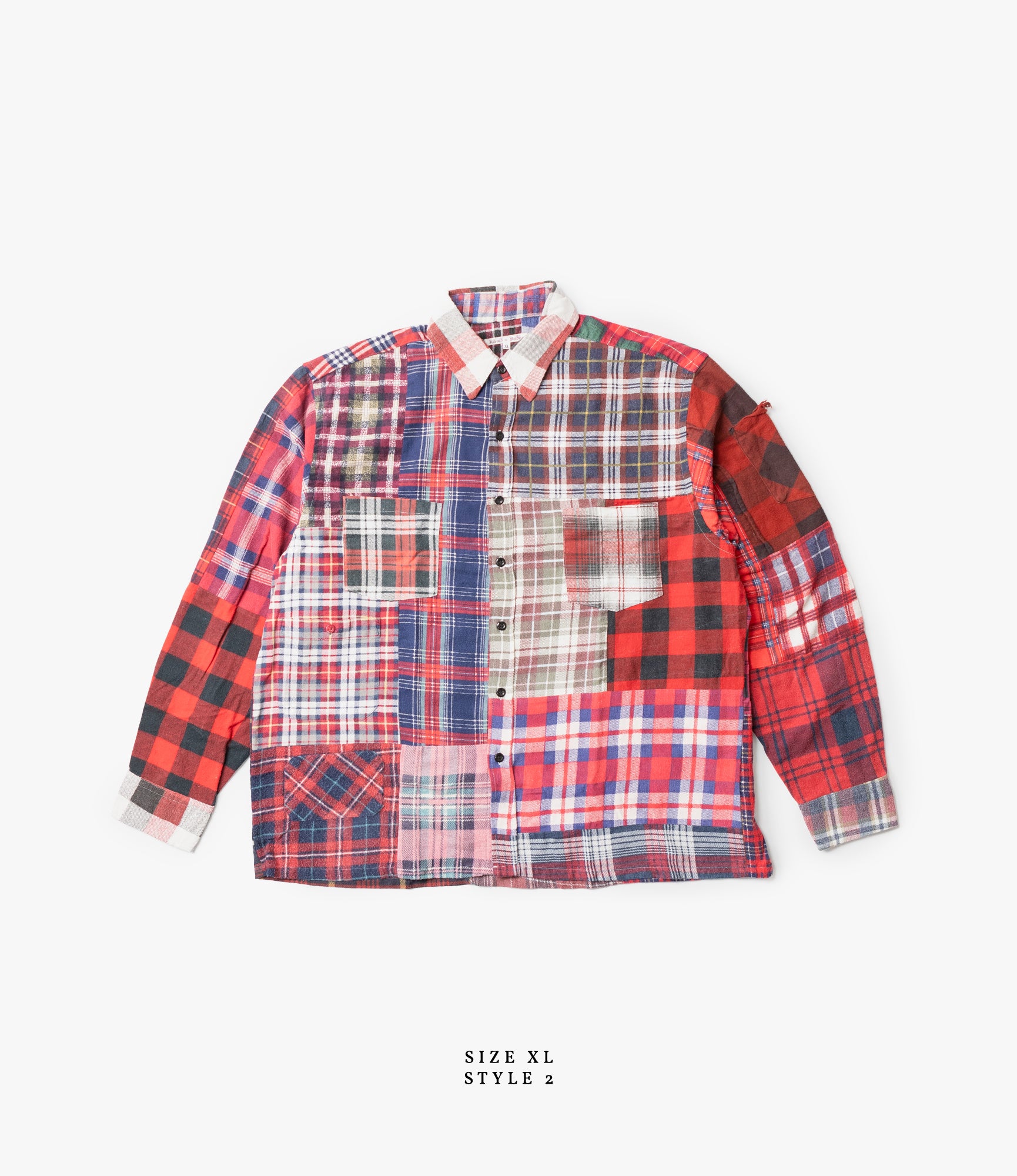 Straight Hem Flannel Shirt