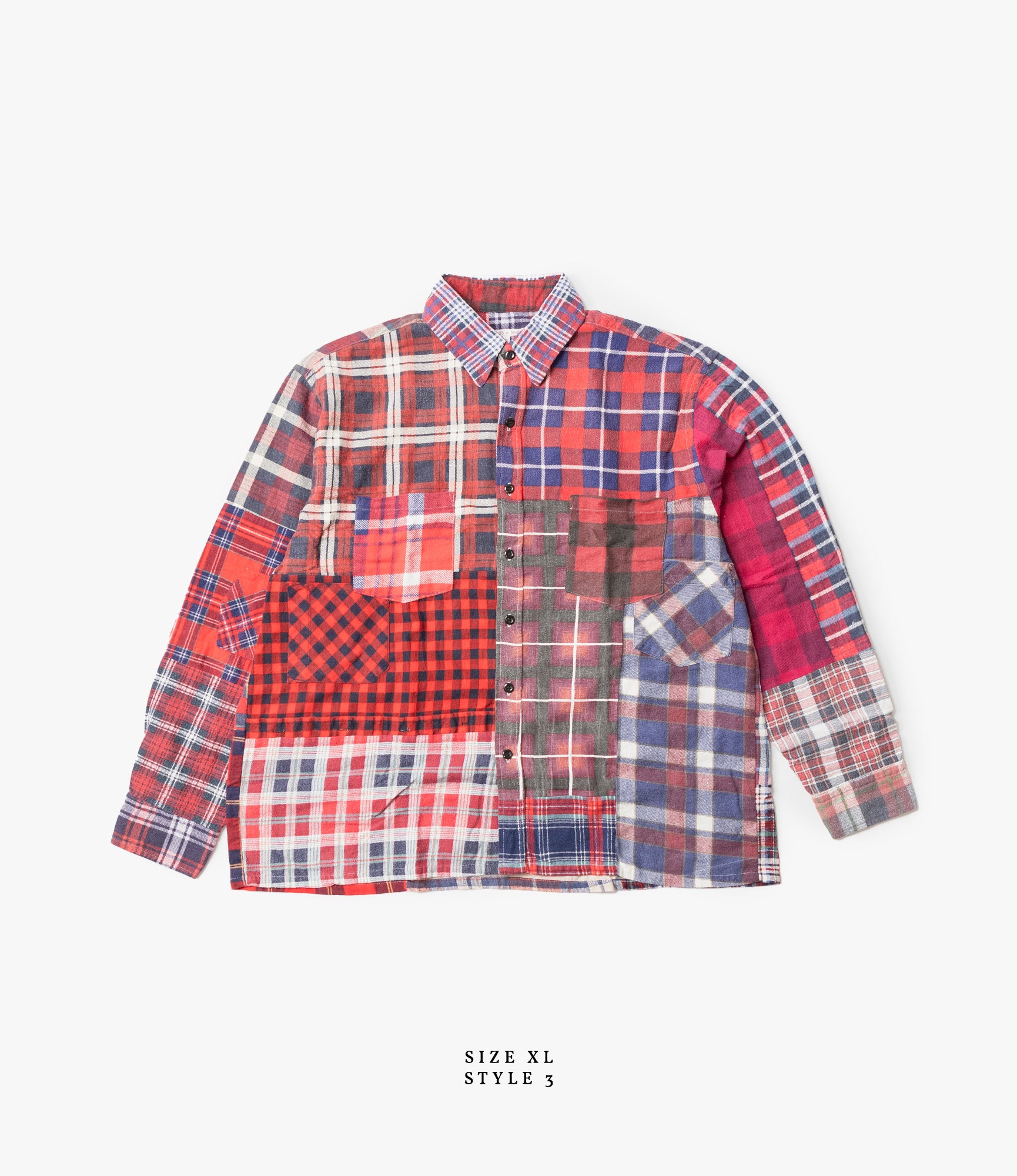 Straight Hem Flannel Shirt