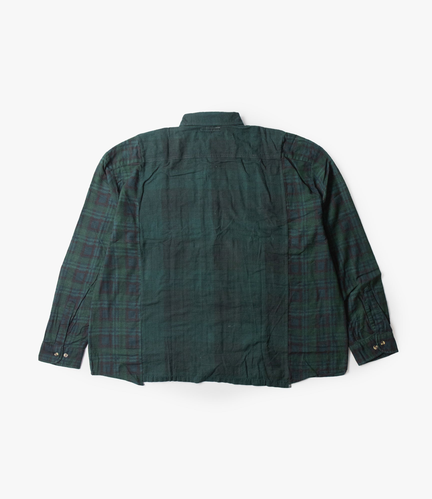 Ribbon Shirt – Green Overdyed Flannel