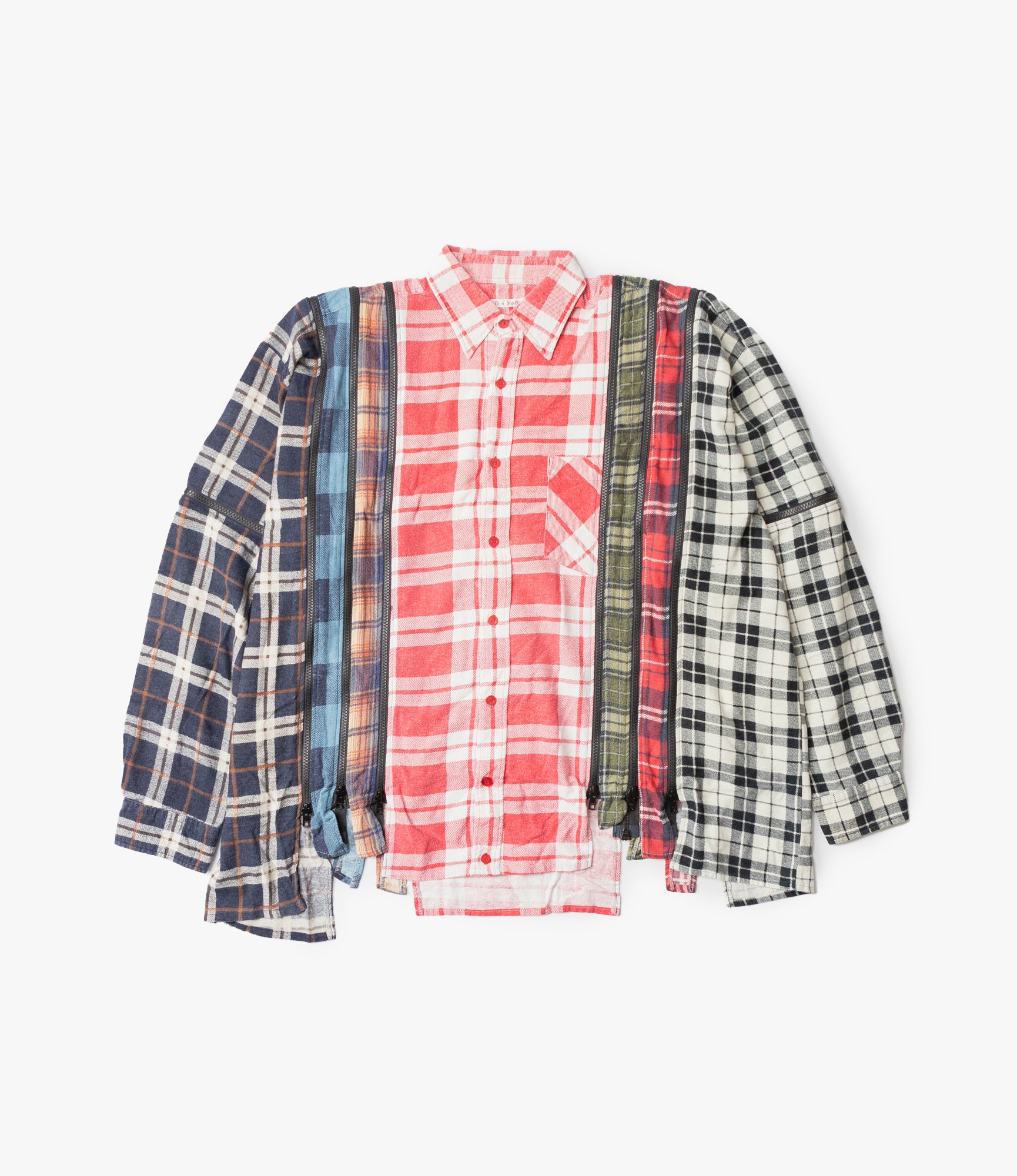 Zipped 7 Cuts Shirt – Assorted Flannel