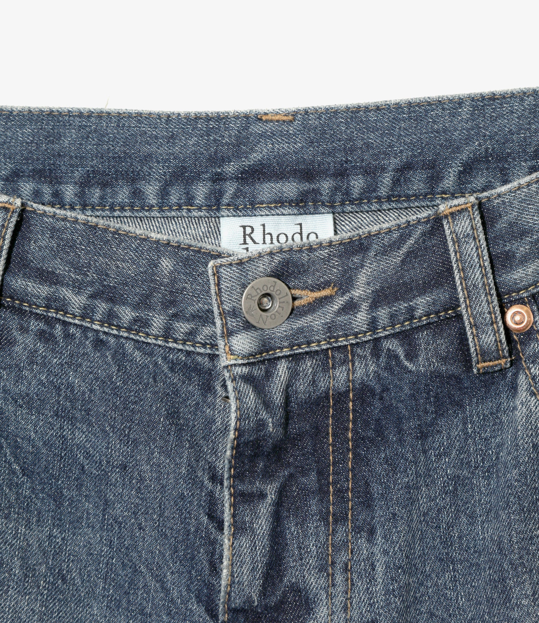 5 Pockets Pant – Indigo Damaged Denim