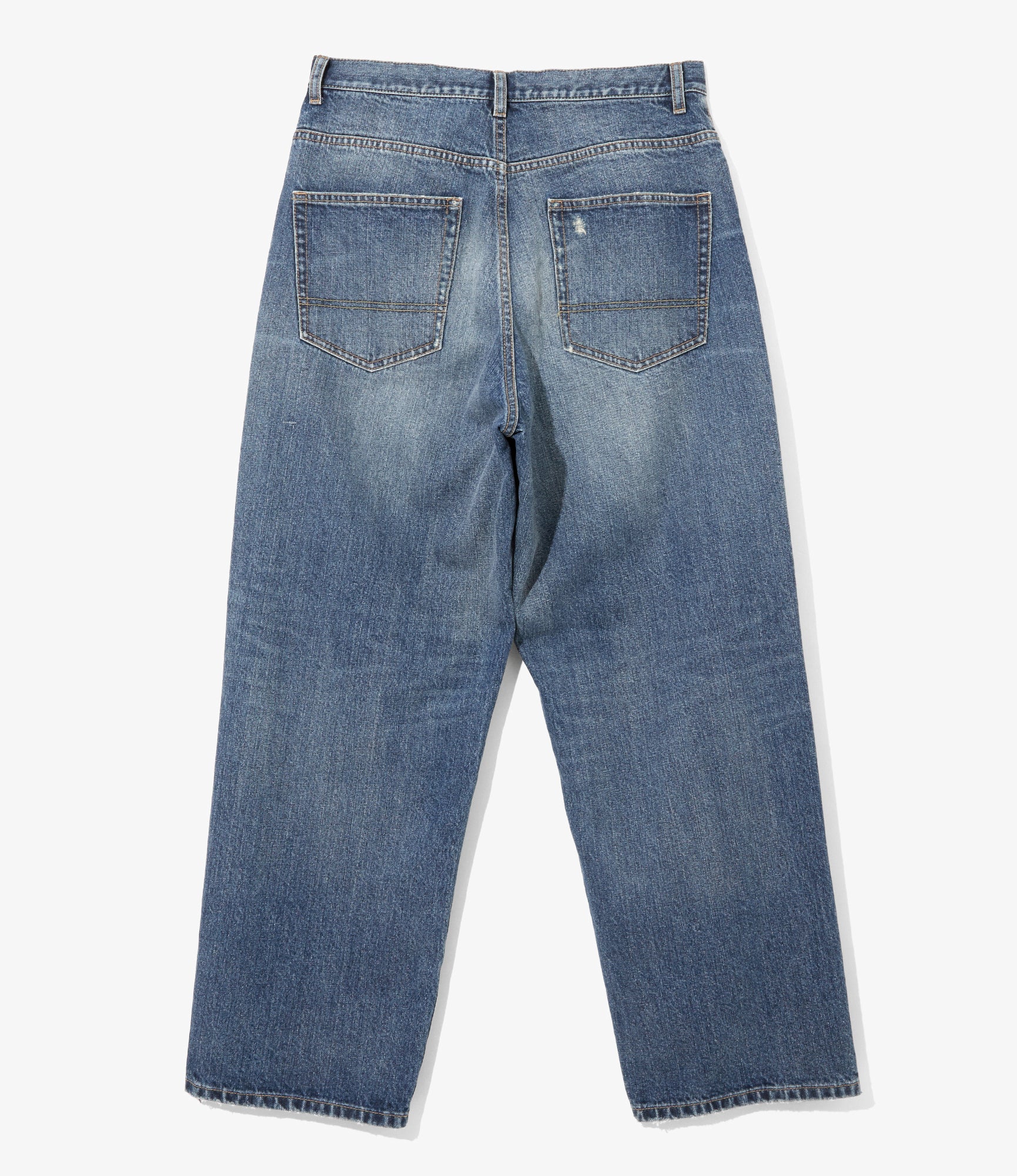 5 Pockets Pant – Indigo Damaged Denim