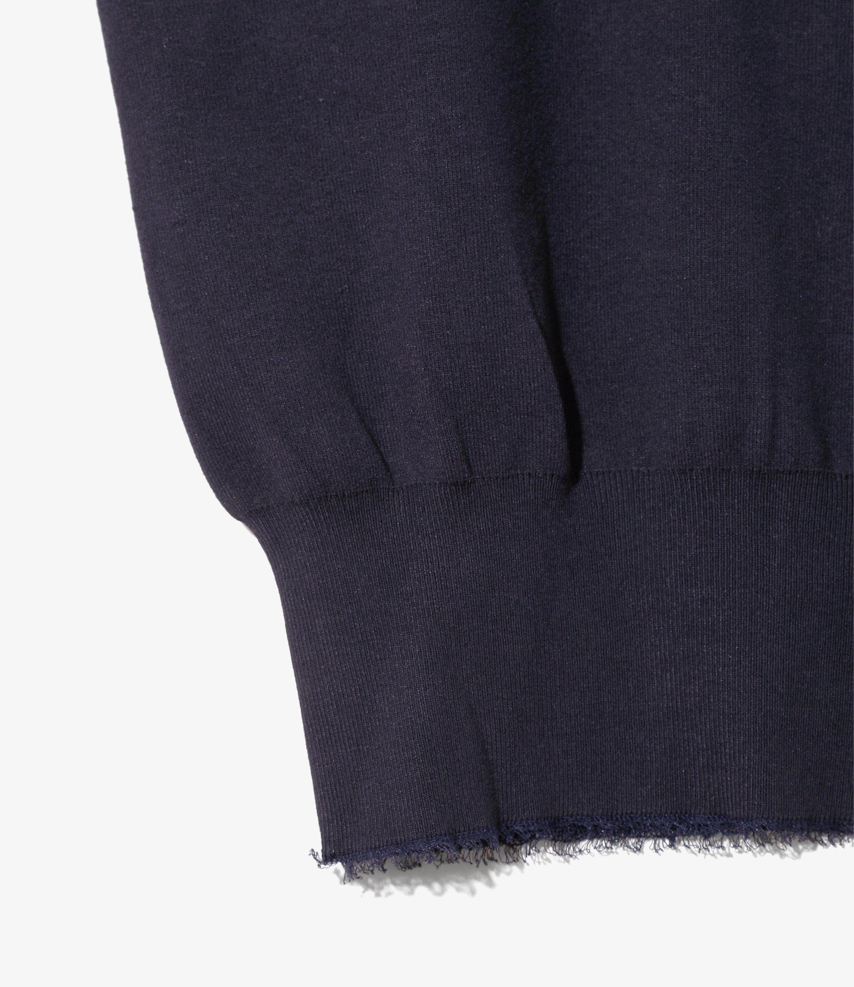 Embroidered Polo Sweater – Navy