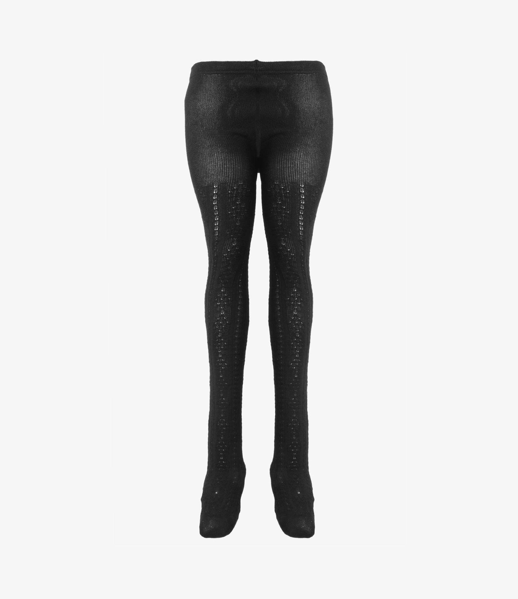 Tights – Black Eyelet Pattern