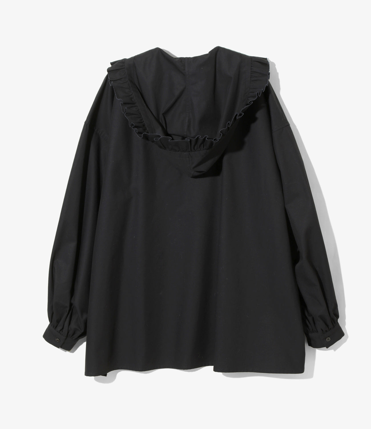 Frill Hoodie – Black