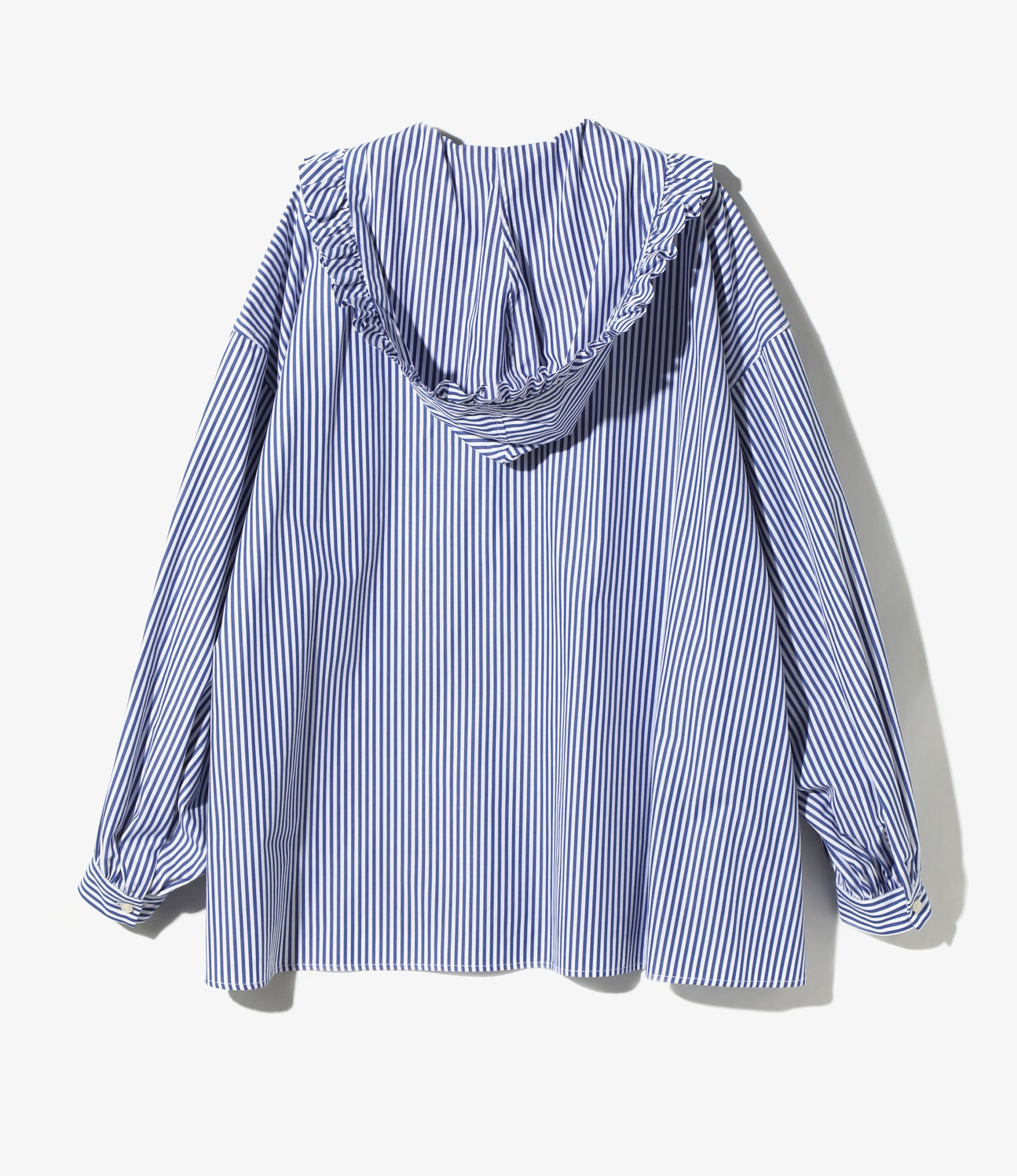 Frill Hoodie – Blue/White Stripe