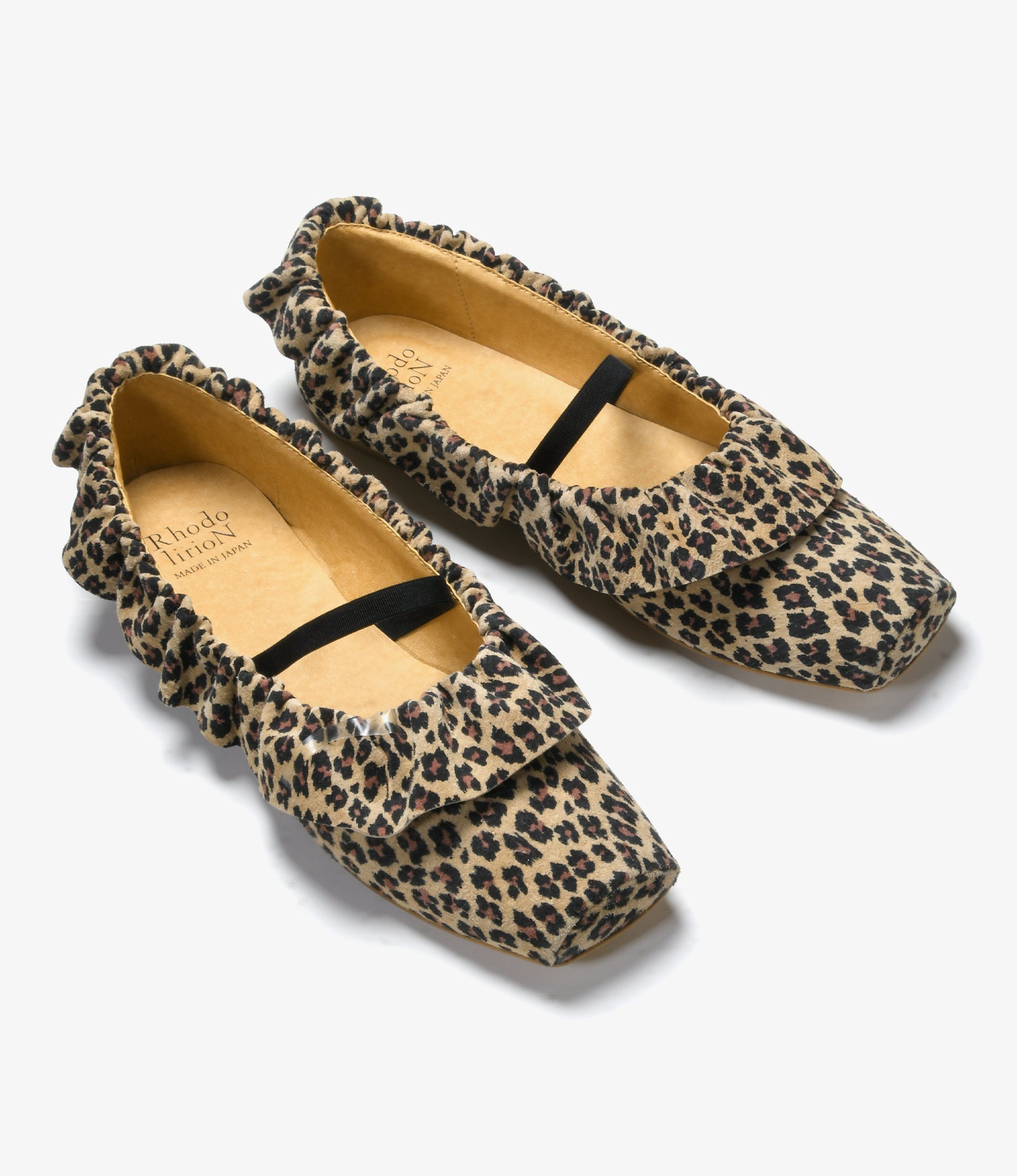 Frill Trimmed Flat Shoes – Leopard