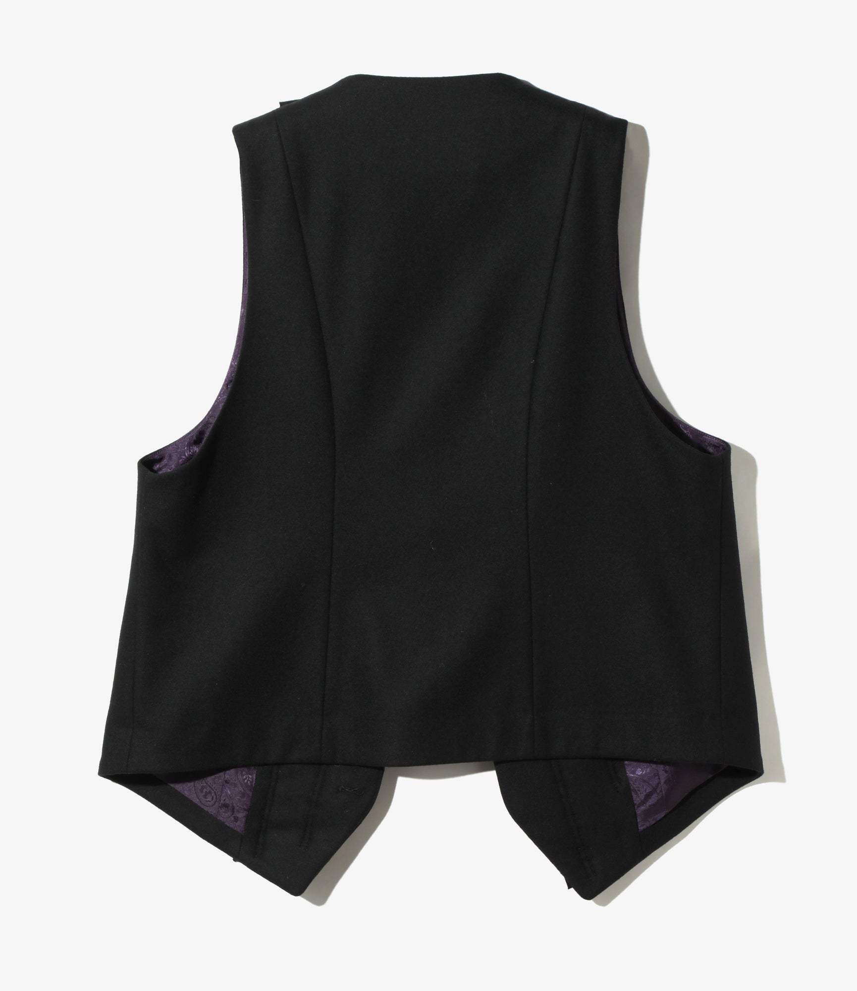 Frill Vest – Black Flannel