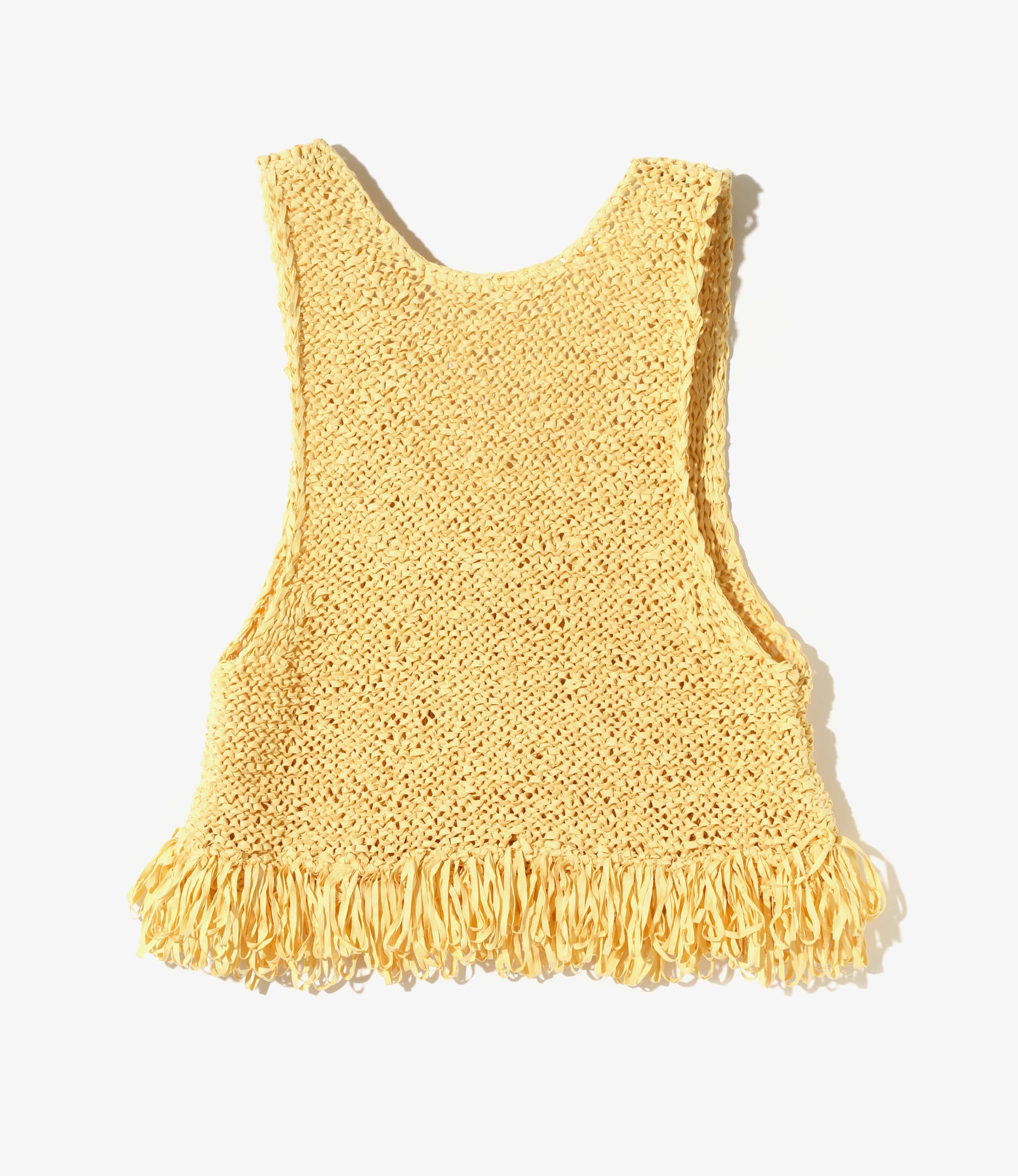 Fringe Vest – Yellow Ribbon Yarn