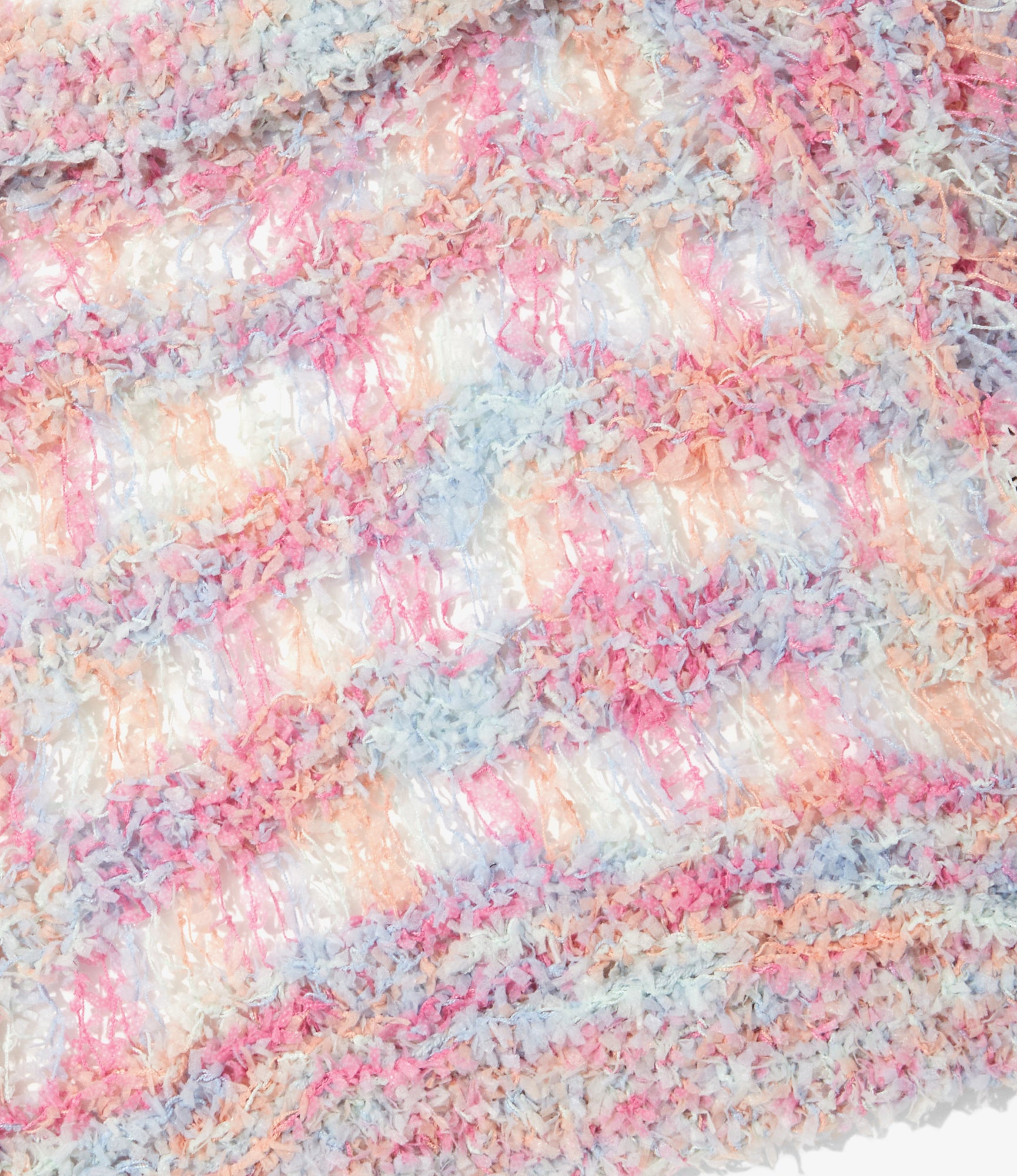 Knit Vest – Pink/Blue Fancy Yarn