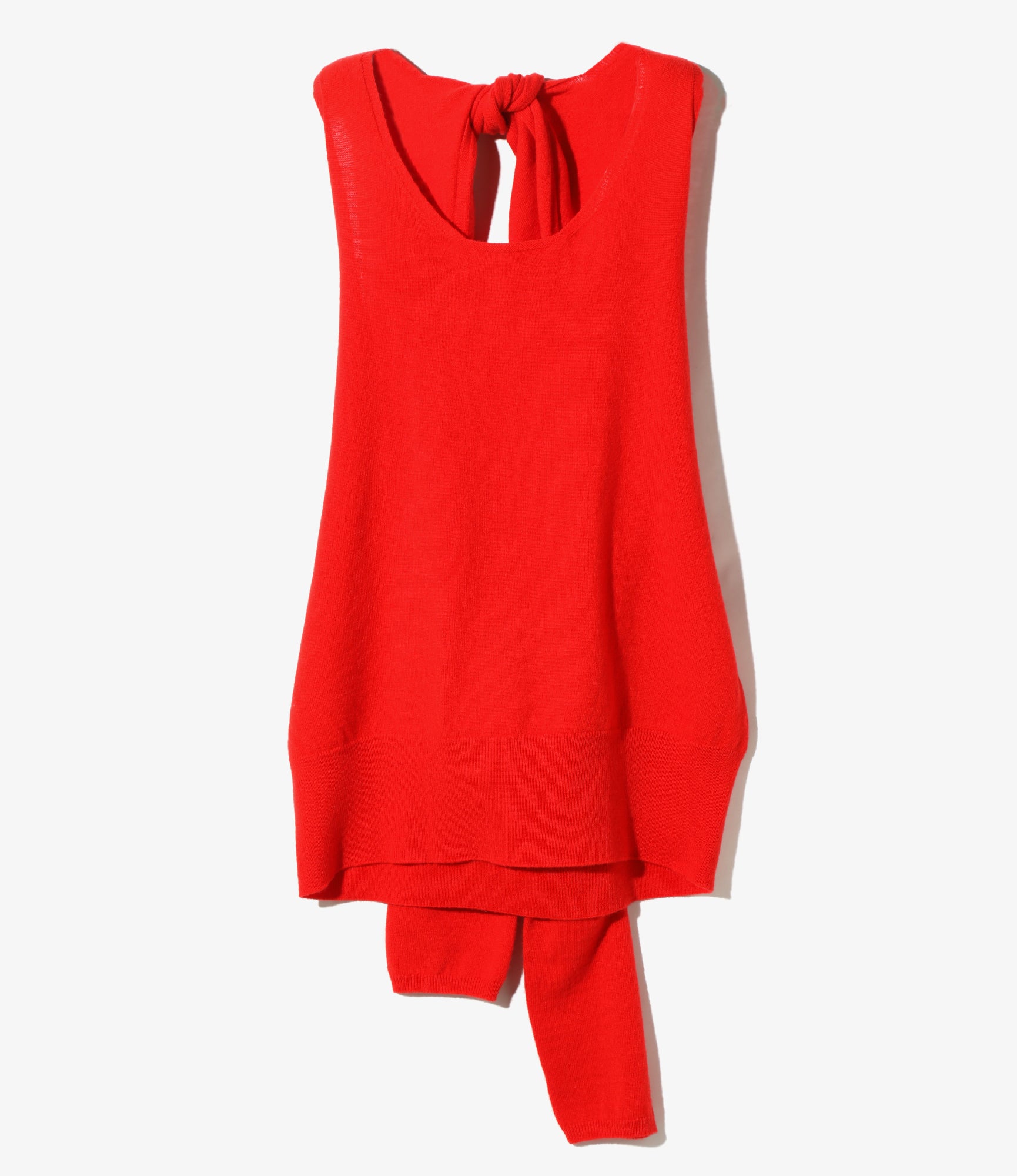 Knot Tank Top – Red Boiled Wool