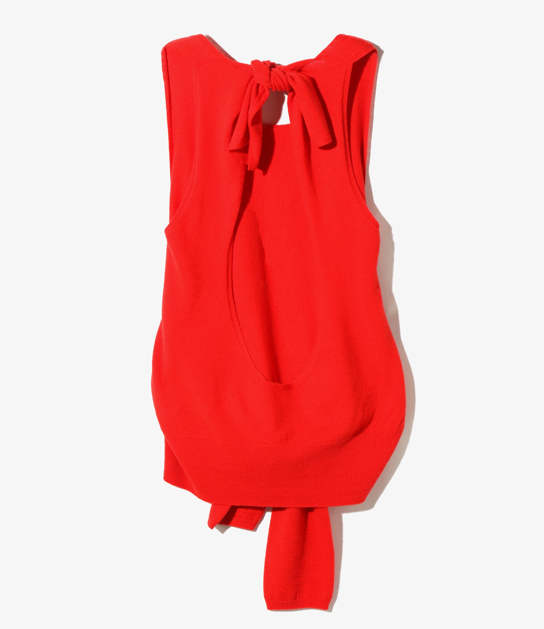 Knot Tank Top – Red Boiled Wool