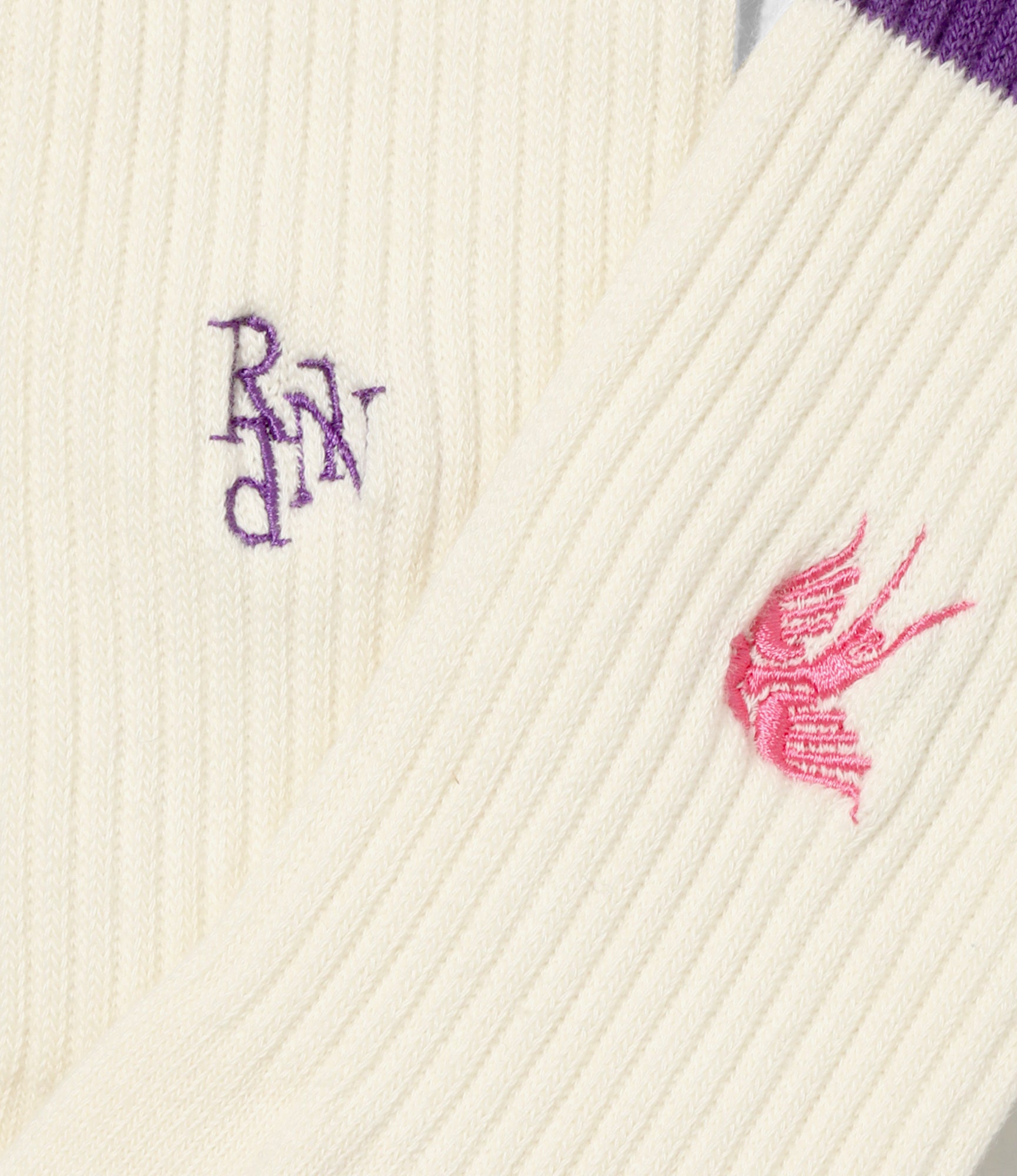 Line & Number Socks – Natural